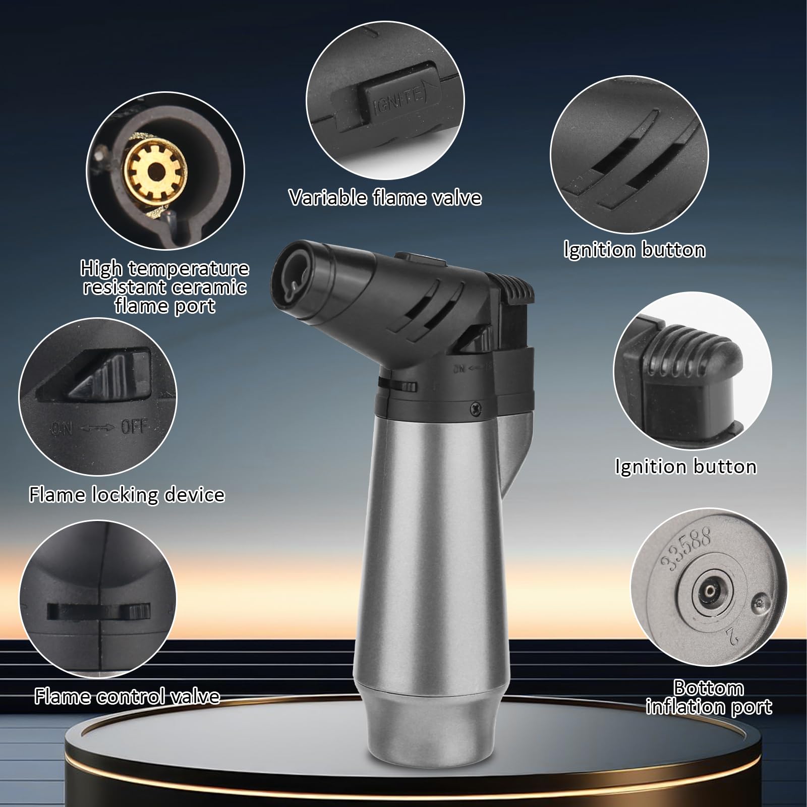 Bruciatore A Fiamma Bruciatore Bunsen Accendino Jet Mini - Foto 3