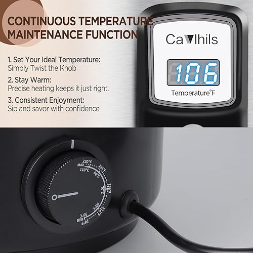 Miniatura 2 de Urna de café grande, cafetera de 100 tazas con control de temperatura y pantalla, dispensador de agua caliente de acero inoxidable de alta calidad