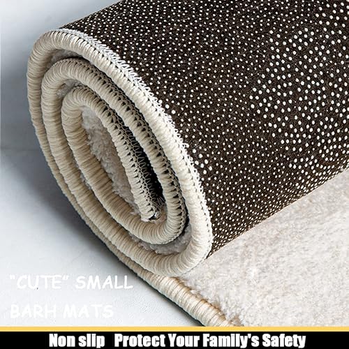 Miniatura 6 de Tapetes de baño ultra suaves y acogedores de dibujos animados, tapete de baño para sala de estar, tapete de baño antideslizante para puerta de