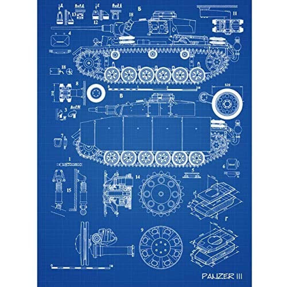 【希少】TANK MAGAZINE ＃3/写真 アート ファション デザイン Amazon.com: Artery8 Panzer III 3 German Medium Tank Blueprint Plan