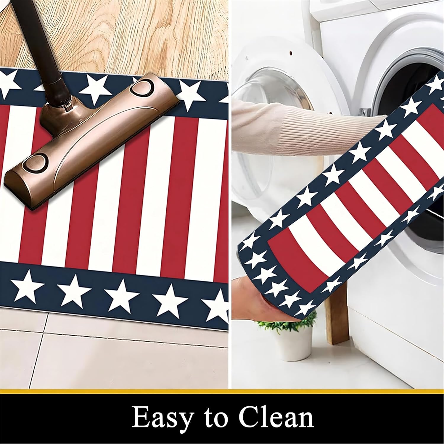 American Flag Area Rug,3x4ft,Stripes Stars Red White and Blue Rug,Fourth of July Door Rug,Modern Theme USA Flag Area Rug,Soft Machine Washable Carpet,Non-Slip Mats for Living Room and Bedroom