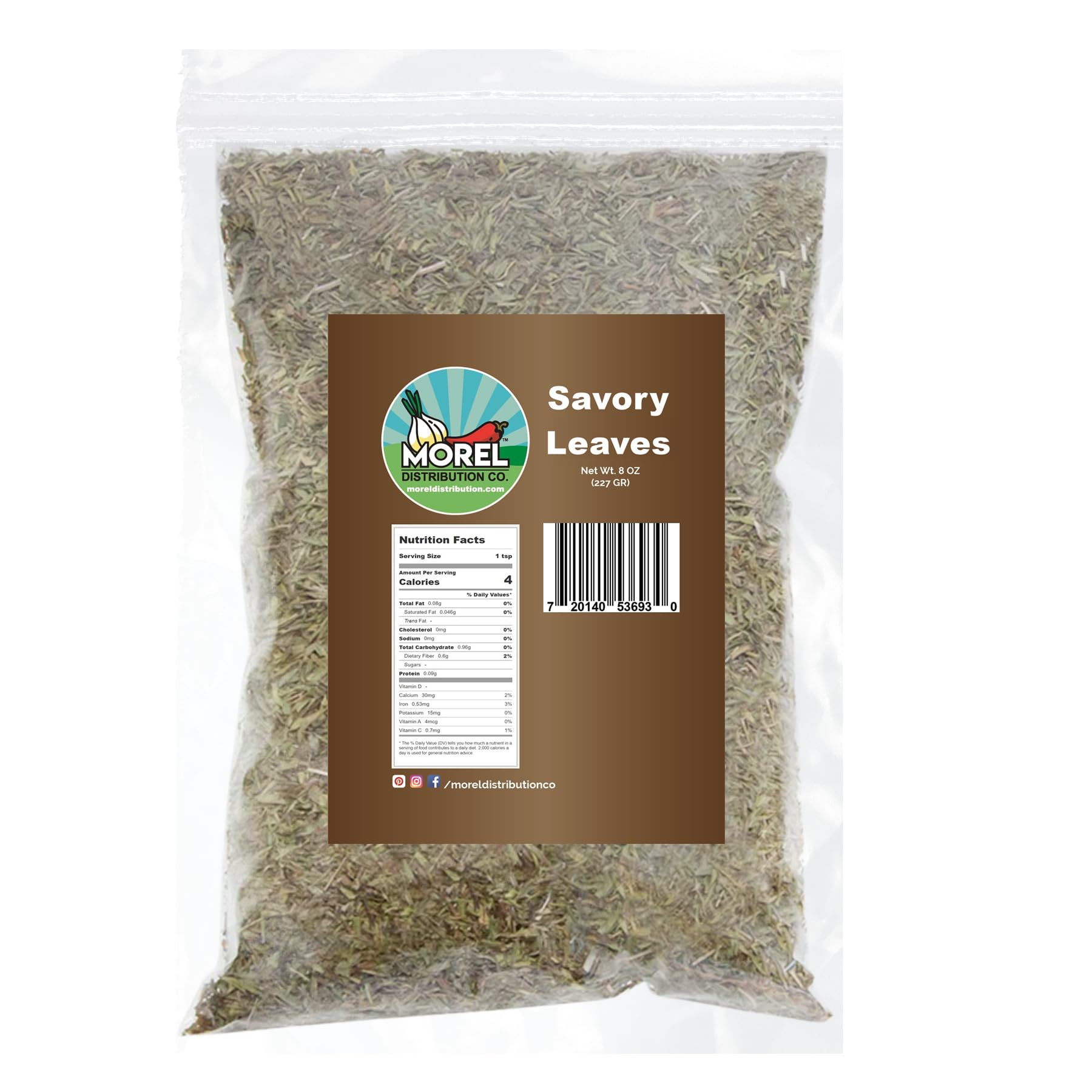 Savory Leaf Cut & Sifted. Savory Spice Leaves. 2 oz, 8 oz, 1 lb. (2)