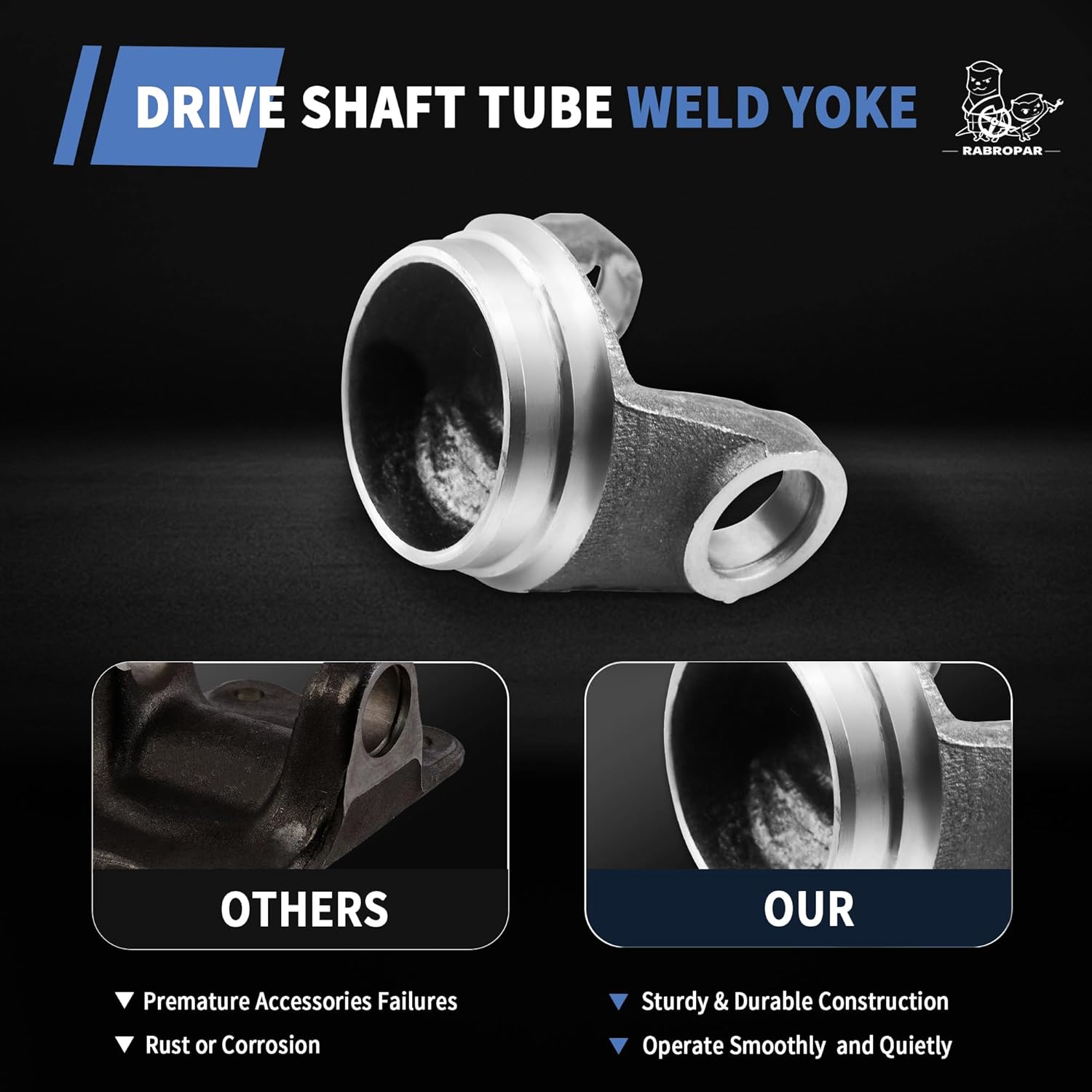 Driveshaft Tube Yoke 3-28-57 Weld Yoke N3-28-57 Fits 3" x 0.083" Welded Tube Wall