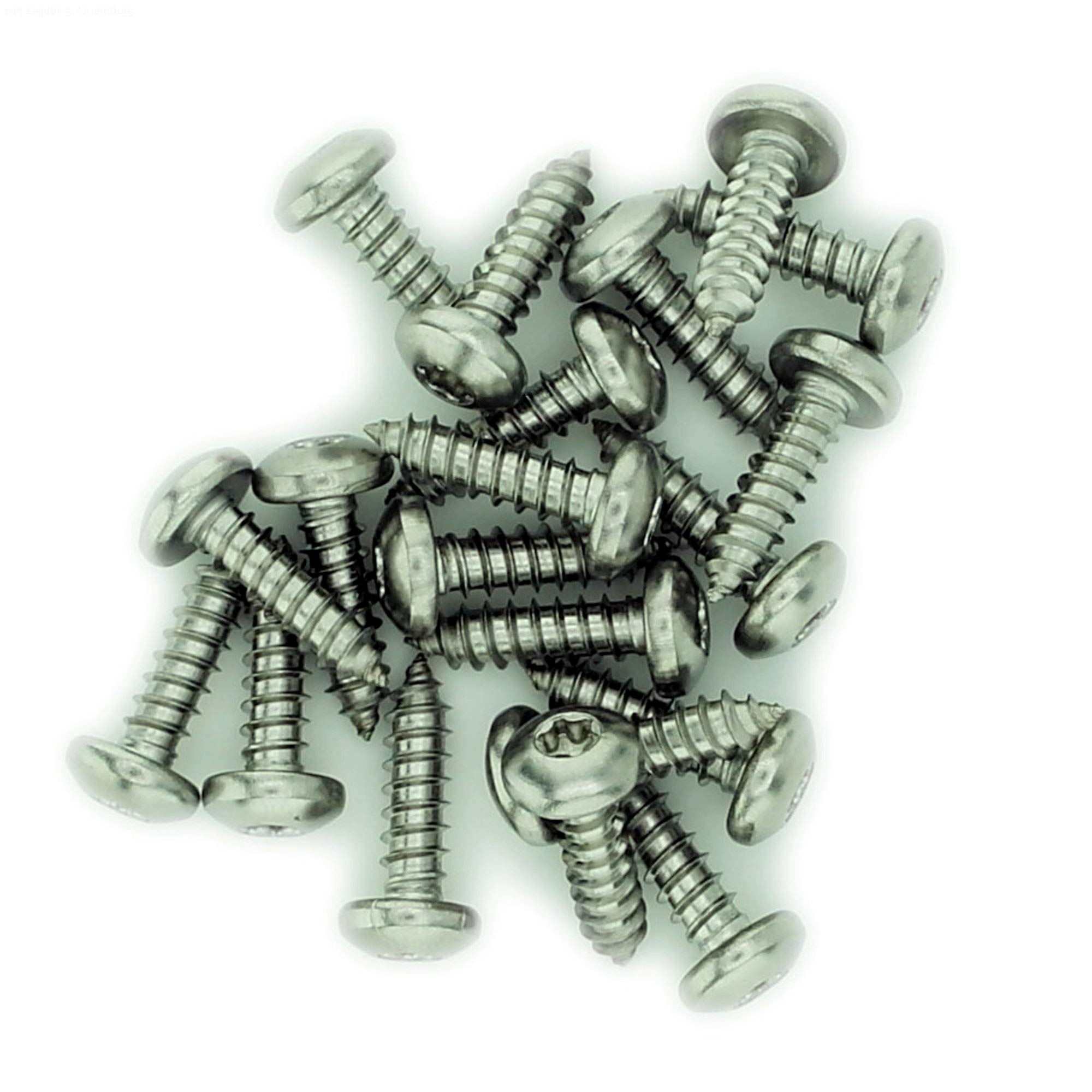 No.8 x 0.5 (4.2mm x 13mm) TX Pan Self-Tapping Screw - Stainless Steel (A2) (Pack of 20)