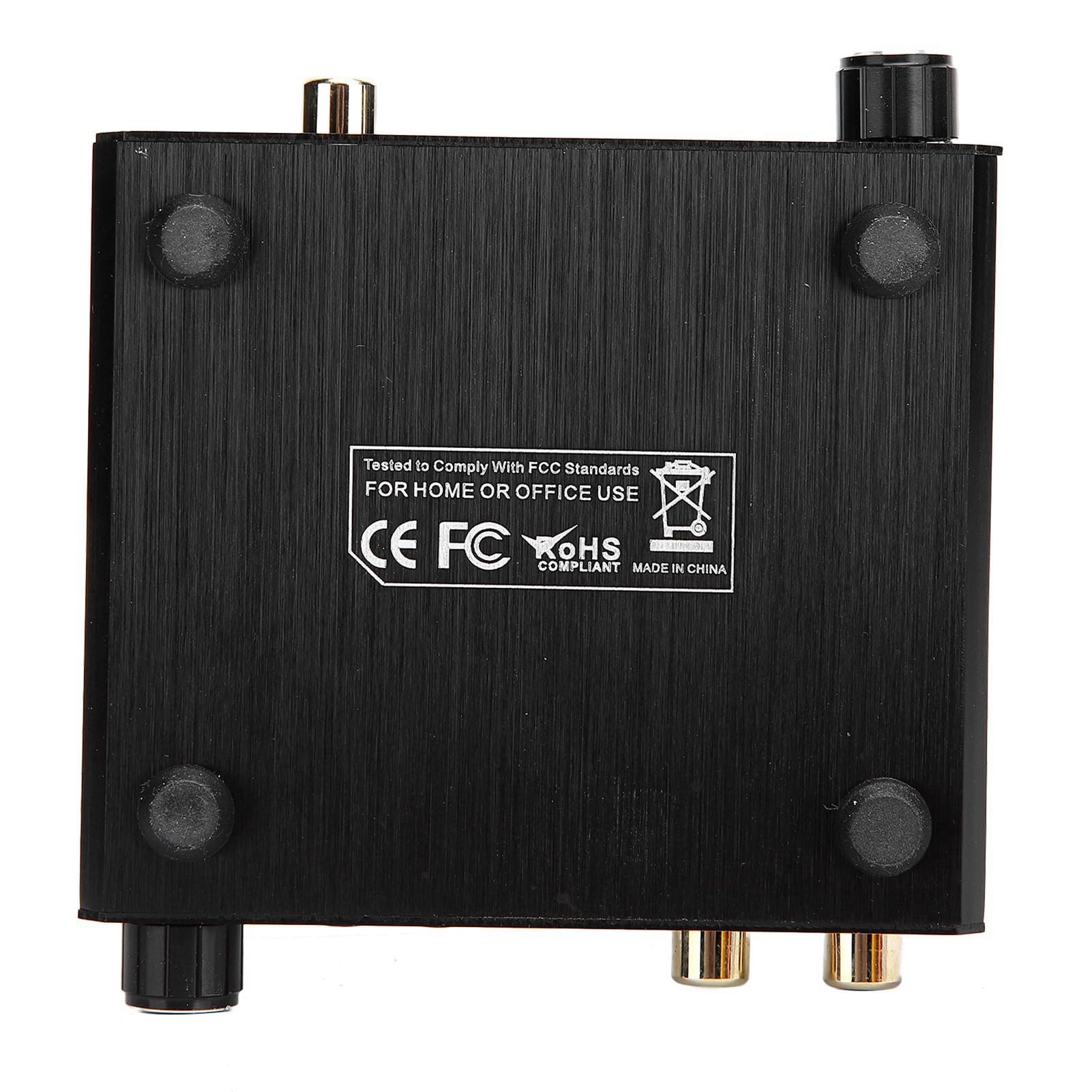 Convertisseur Numérique vers Analogique 192 KHz, Convertisseur DAC AY107 Numérique vers Analogique Optique Coaxial 3, 5 Mm Convertisseurs Numériques