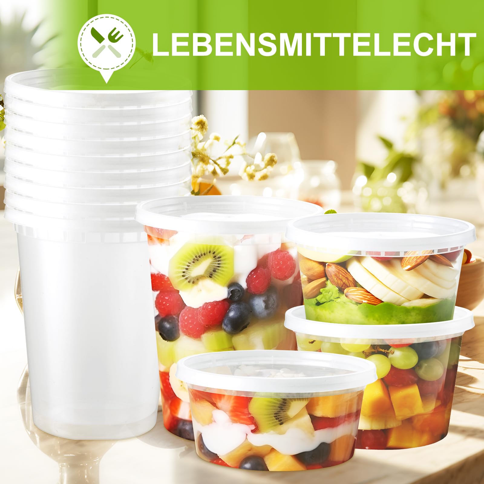 Eupako 30 cajas de preparación de comida de 32 oz/960 ml, recipientes con tapas, herméticos y aptos para microondas para sopa, oats y togo