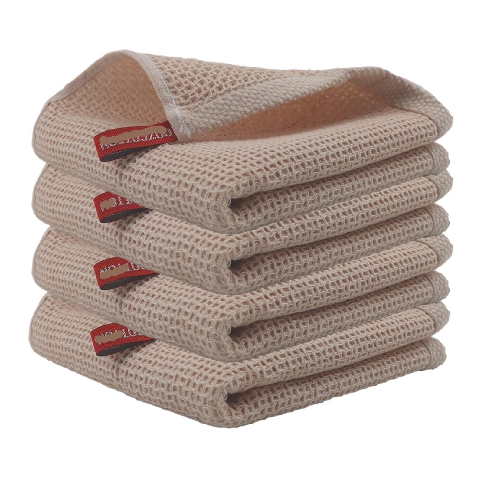 WZPTLKIBAD 4Pcs Kitchen Towels 34x34cm, Absorbent Thickened Dishcloths