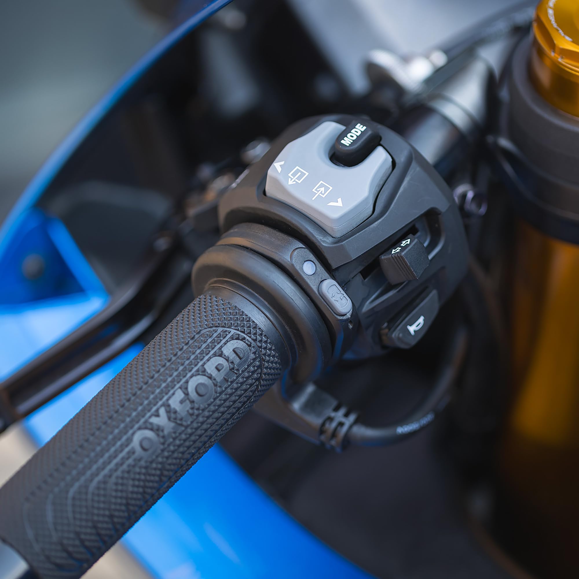 Oxford HotGrips Advanced Integrated | Beheizte Lenkergriffe für kalte Temperaturen, Winterwetter, Motorradfahren