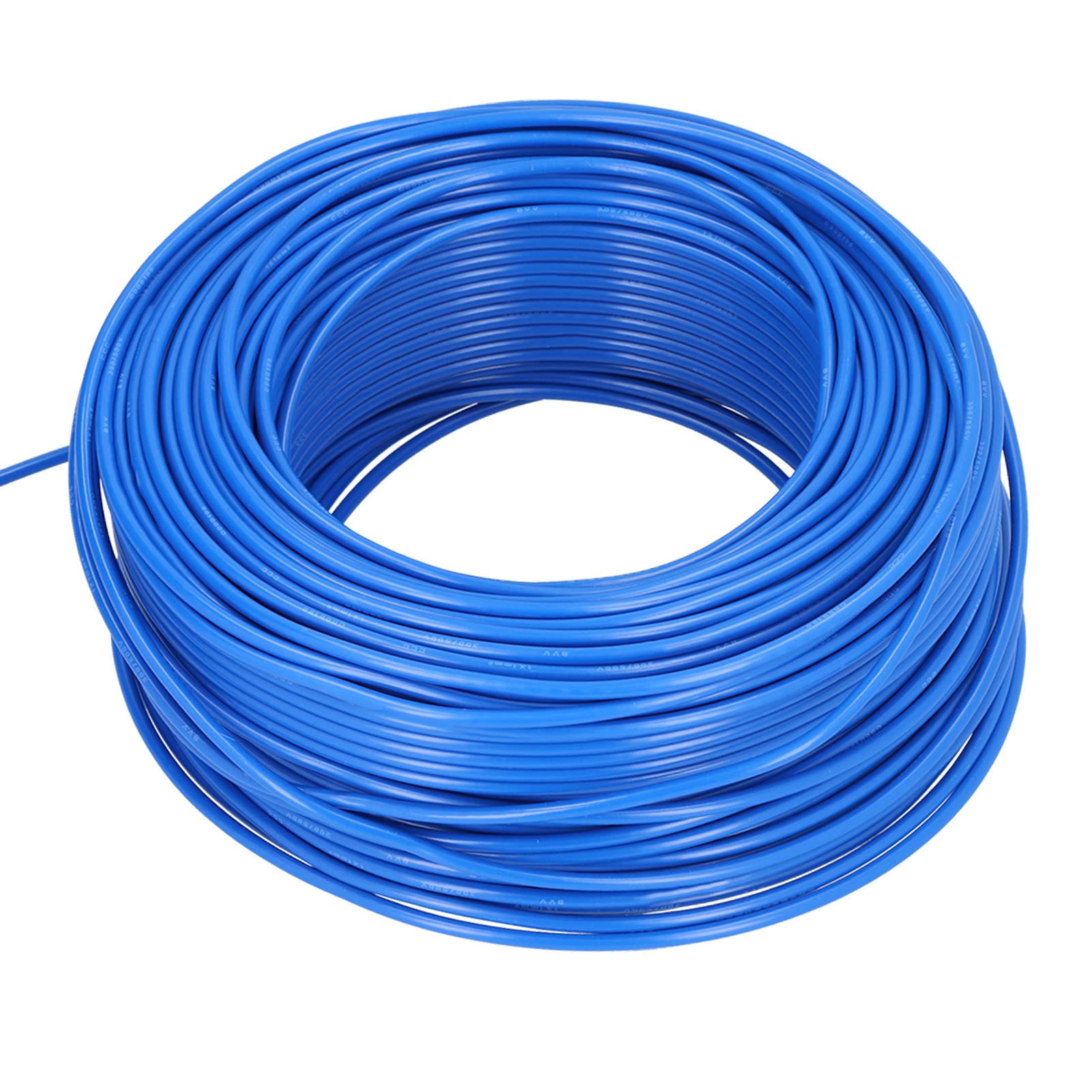 Oumefar Cable Eléctrico Cable de Cobre de 7 Núcleos con Aislamiento de PVC de 100 M para Aparatos Eléctricos, Resistente Al Calor, Resistente a la Corrosión, AC300 V