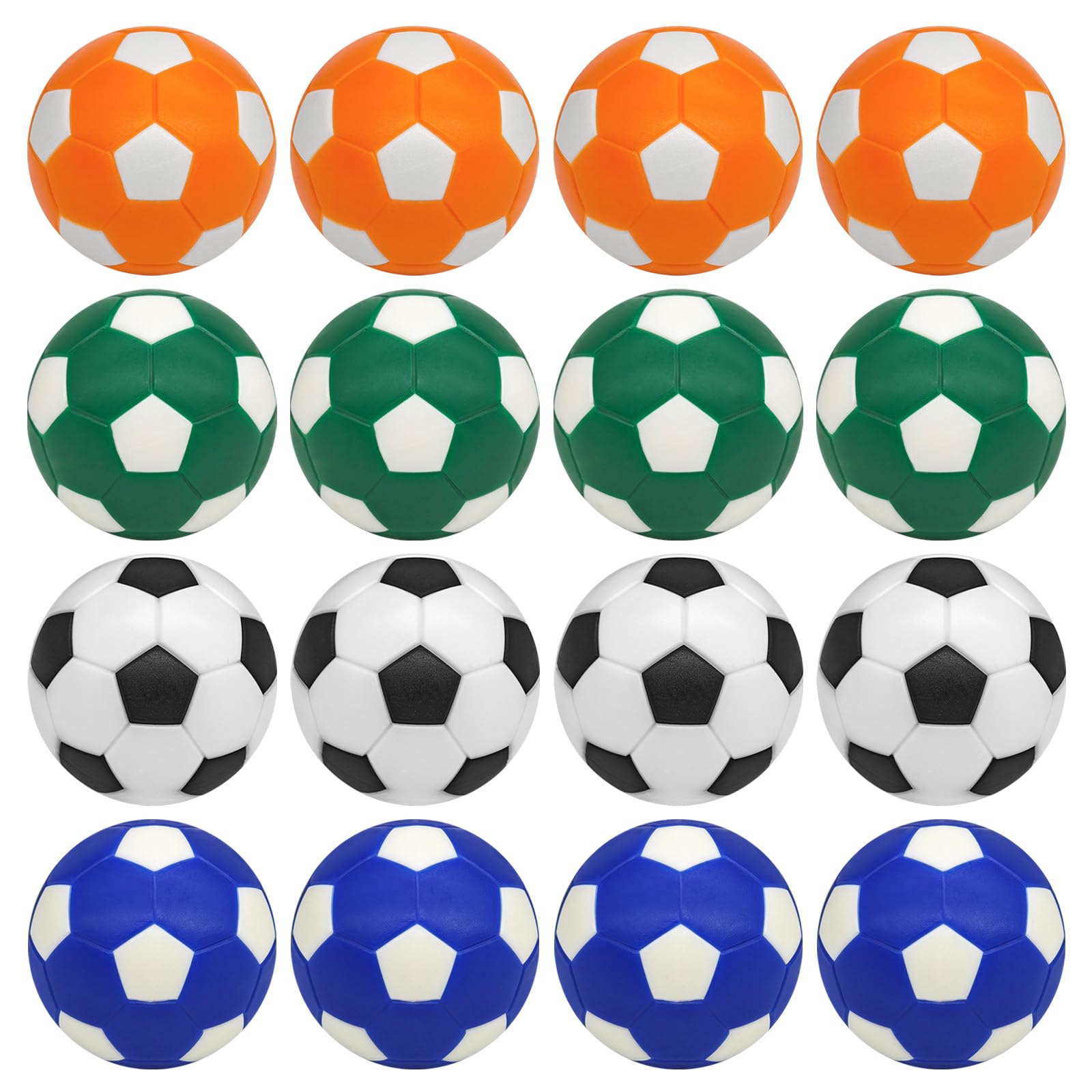 Naissgo Pack of 16 table football balls, table football balls, replacement balls, table football balls, mini ball (32 mm / 36 mm)