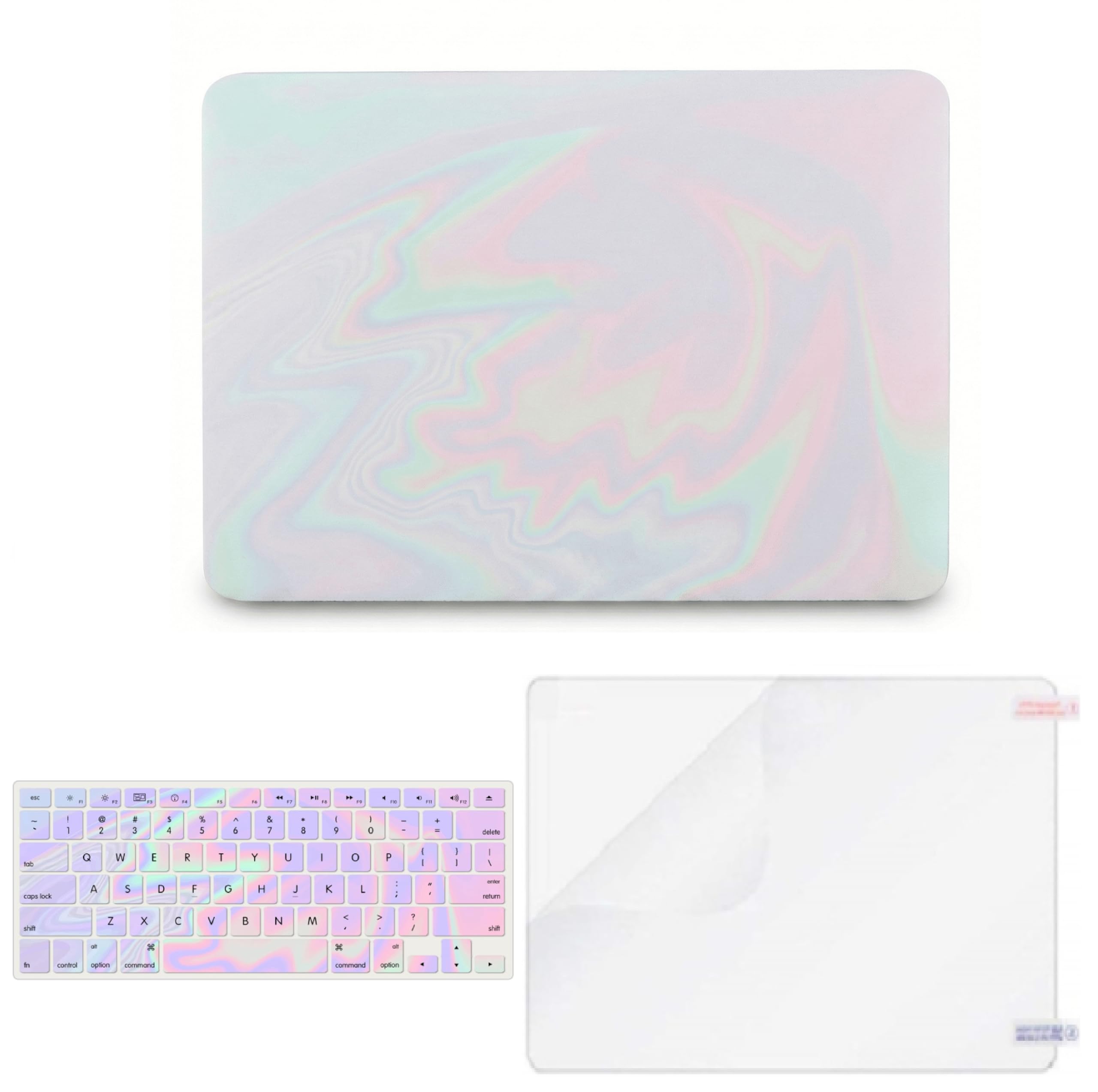 KECC Compatible with MacBook Pro 13 inch Case 2020-2025, 2016-2019 Release M2 M1 A2338 A2289 A2251 A2159 A1989 A1706 A1708 Plastic Hard Shell + Keyboard Cover + Screen Protector, Pink Fantasy - 1