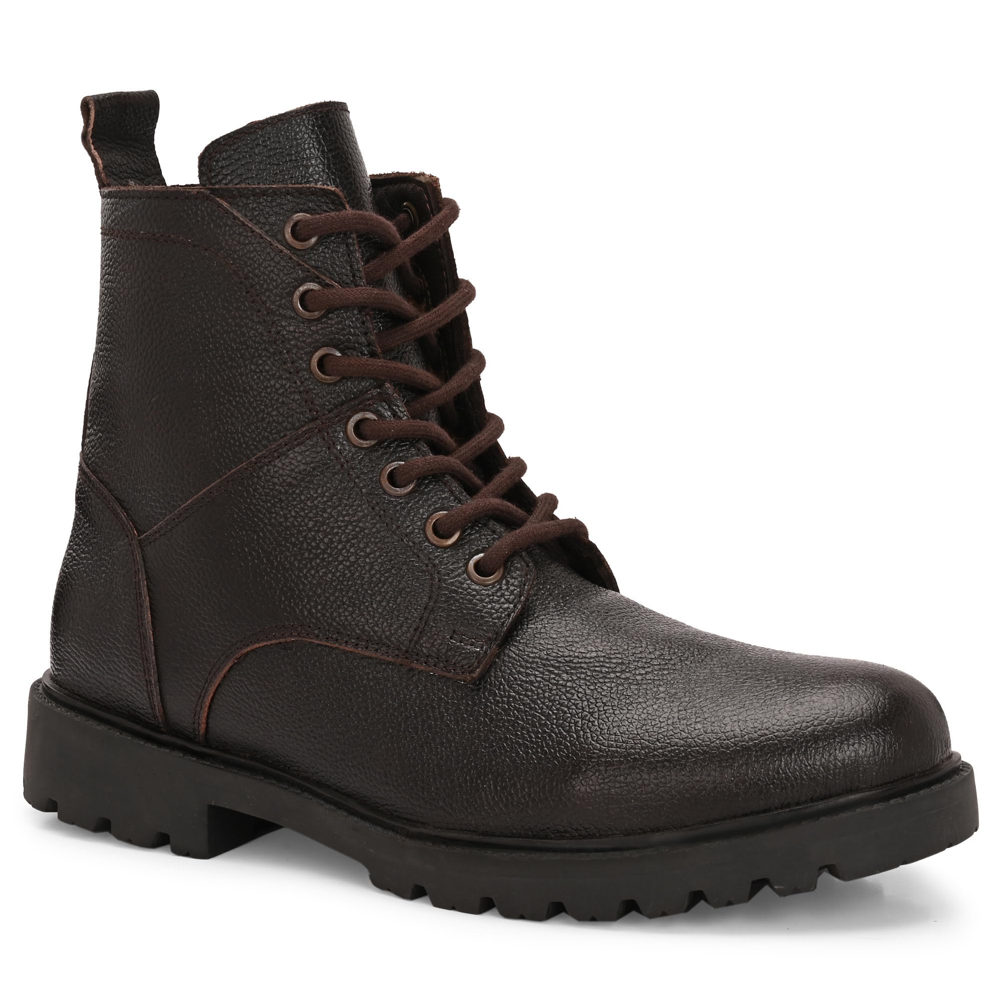 delvoro Men's Rich Quality|Premium|Decent Look|Mild Leather Genuine Leather Lace up Ankle Boot's-picture-20