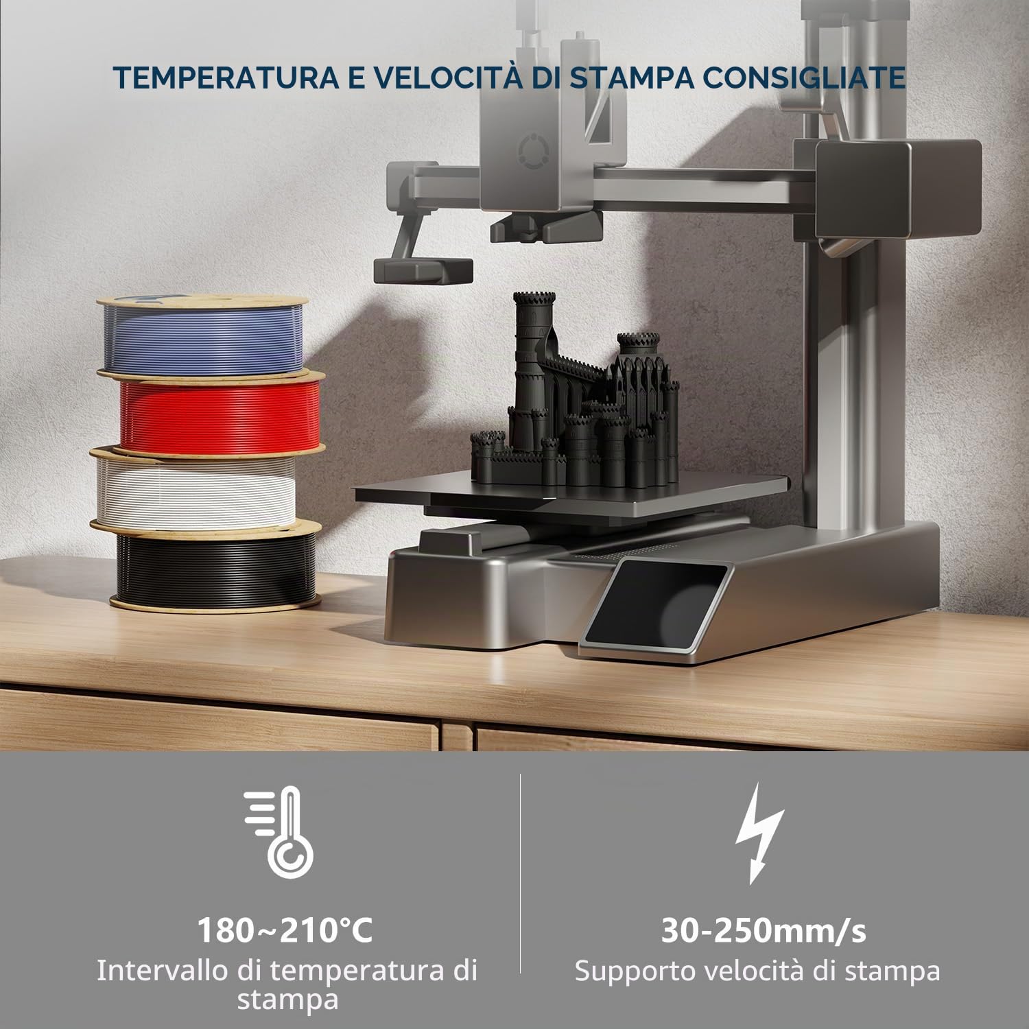 Fugacity Filamento in PETG da 1,75 mm, per stampante 3D, 2 rotoli da 1 kg, precisione dimensionale +/- 0,02 mm, effetto di stampa migliorato, si adatta alla maggior parte delle stampanti 3D FDM