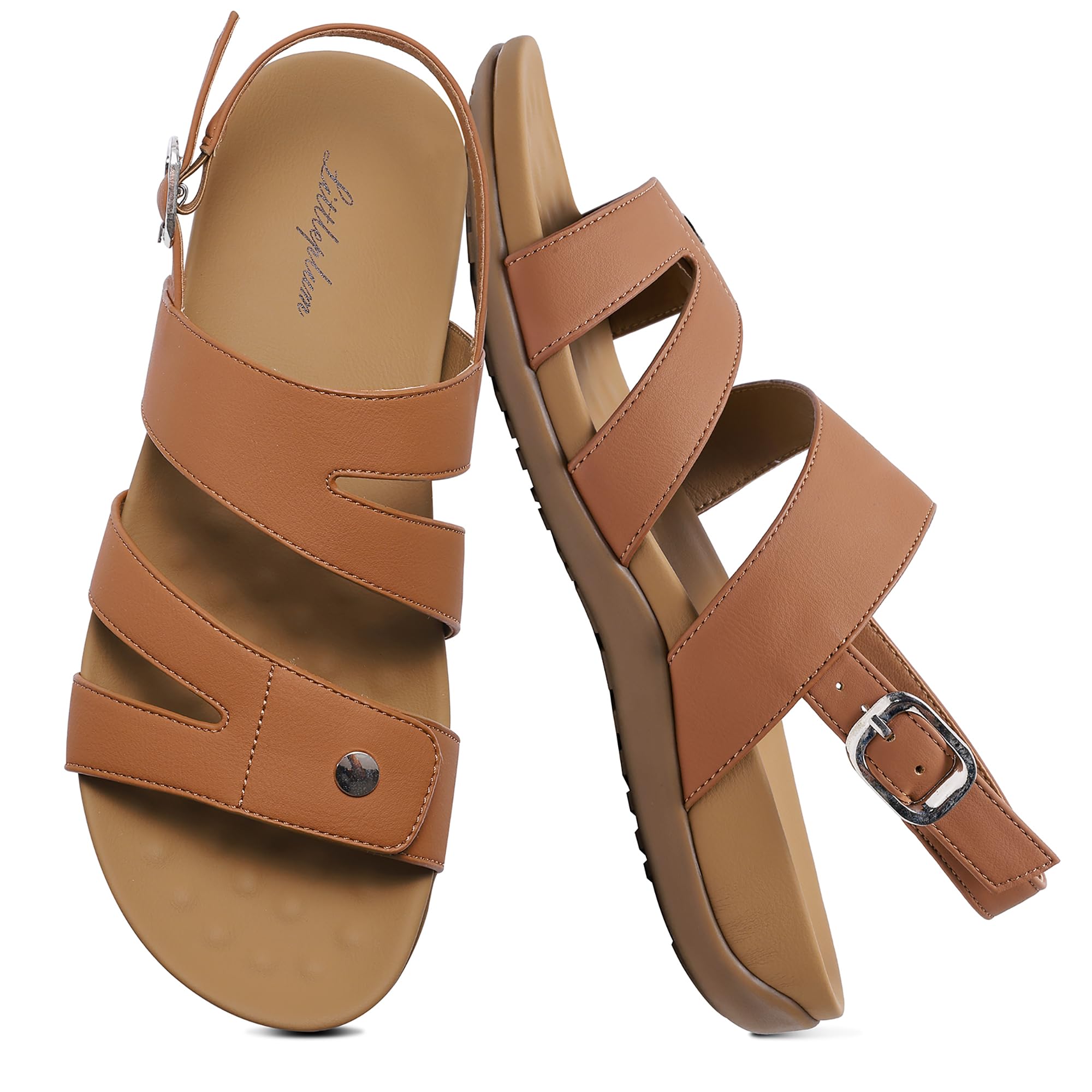 Littleplum Sandalen Damen Freizeit Flach Sandalette mit Strass Perlen Bohemia Strand Schuhe Casual Ankle Elastic Flip Flops