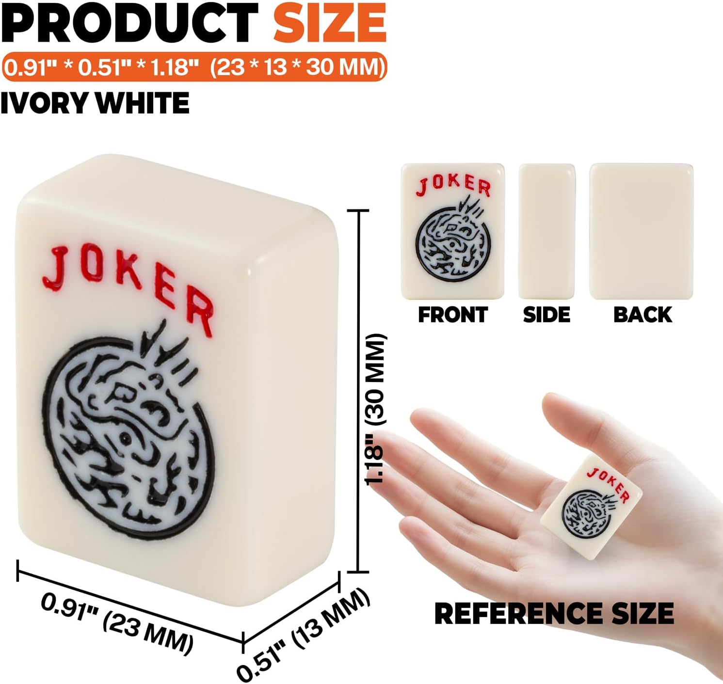 MUTEX American Mahjong Game Set, 166 Premium Mahjong Tile Set with Traveler Size Stylish Blue Carrying Bag, Western Mahjong Set with 4-Piece Walnut Wood Mahjong Racks/Pushers, Mahjong Ma Jong Set