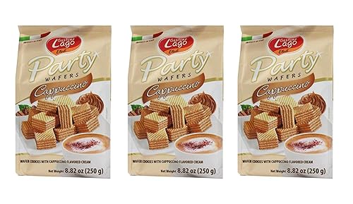 Gastone Lago Party - Obleas de capuchino con relleno de crema (8.82oz, 3 unidades)