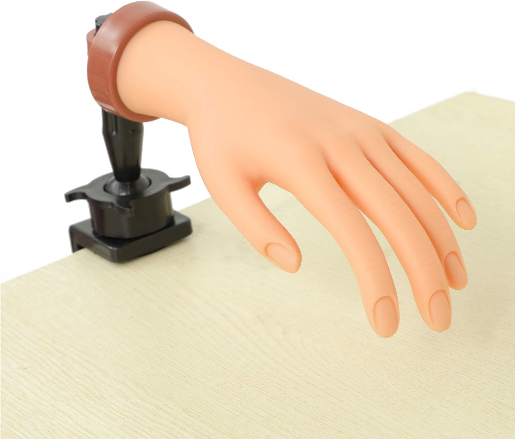 FU SHEN Practice Hand for Acrylic Nails,Mannequin Hands for Nails Practice,Nail Art Hand Nail Training Hand Nail Fake Hand Nail Hand Practice Acrylic Nail Hand 1Pcs Nude Hand