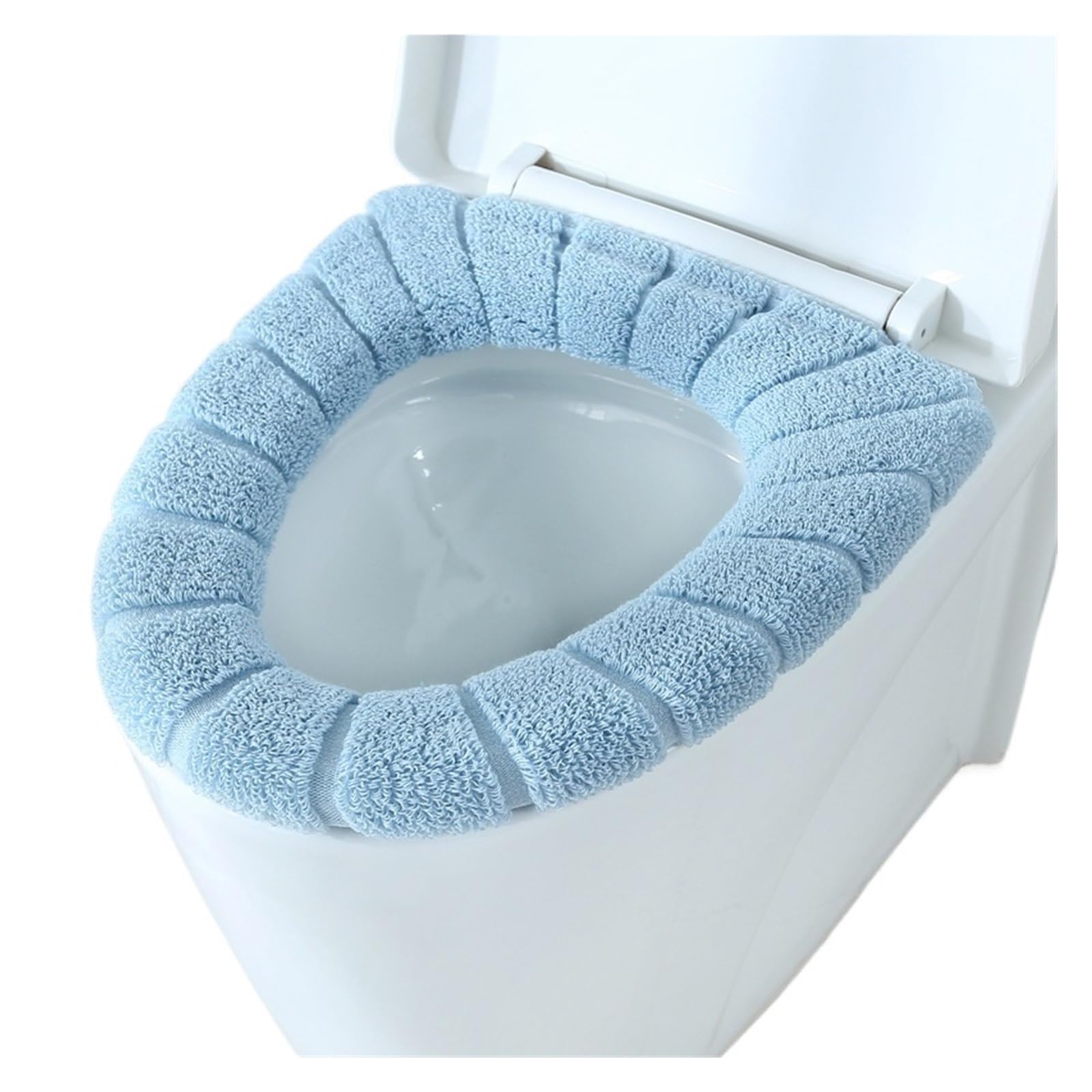 MZSKLW Padded Toilet Seat Thicken Toilet Seat Cover Mat Winter Warm Soft Washable Closestool Case Lid Pad Bidet Bathroom Accessories(Color-J)