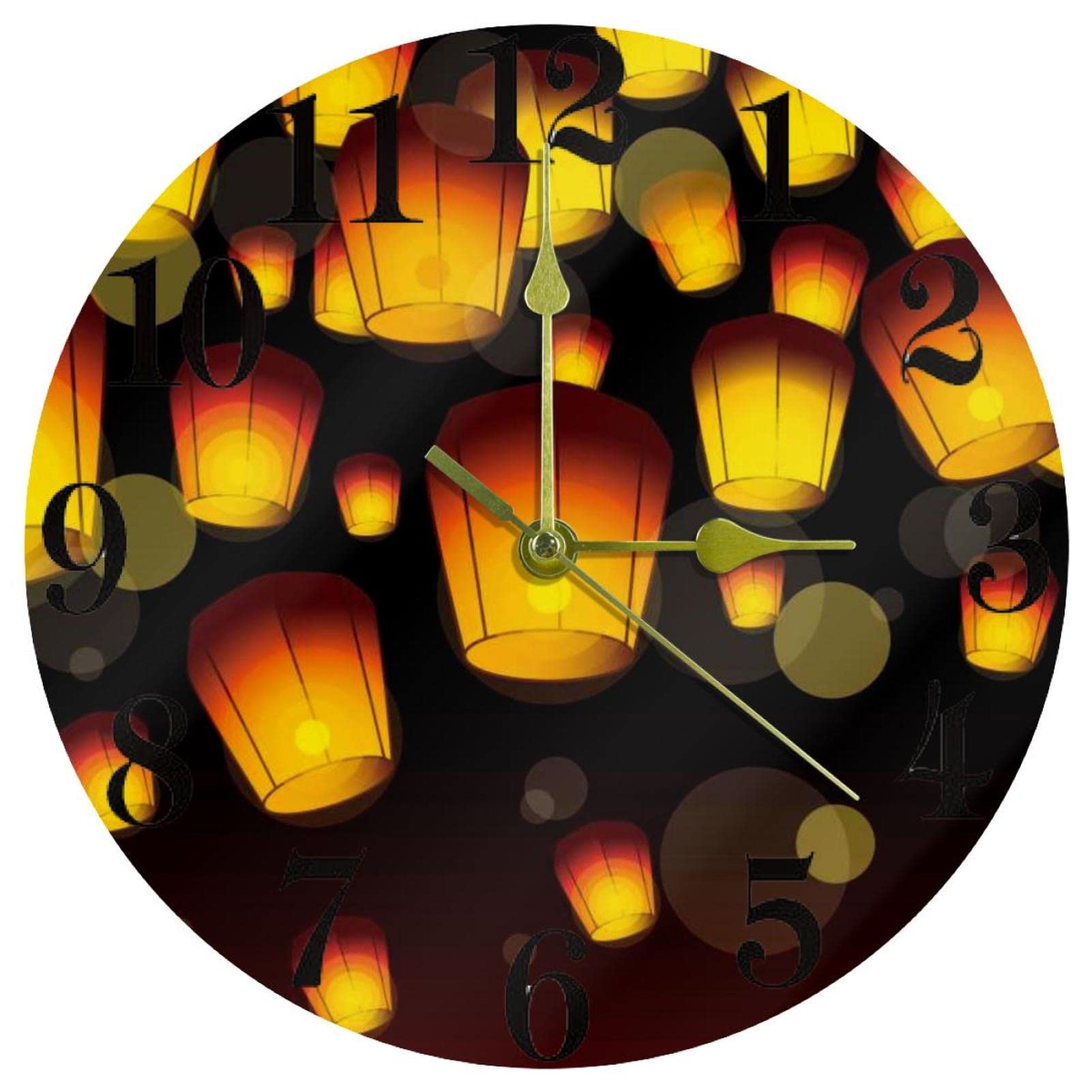 Horloge murale ronde pour cuisine et maison Sky Lantern pour rythmer vos recettes