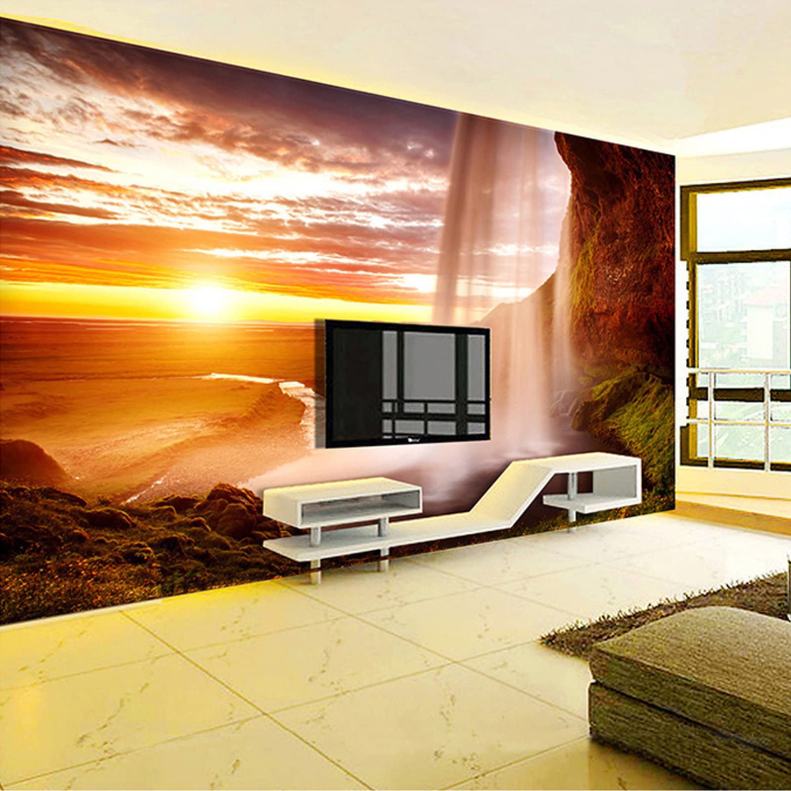 Peinture murale décorative 3D pour transformer un mur blanc sans colle