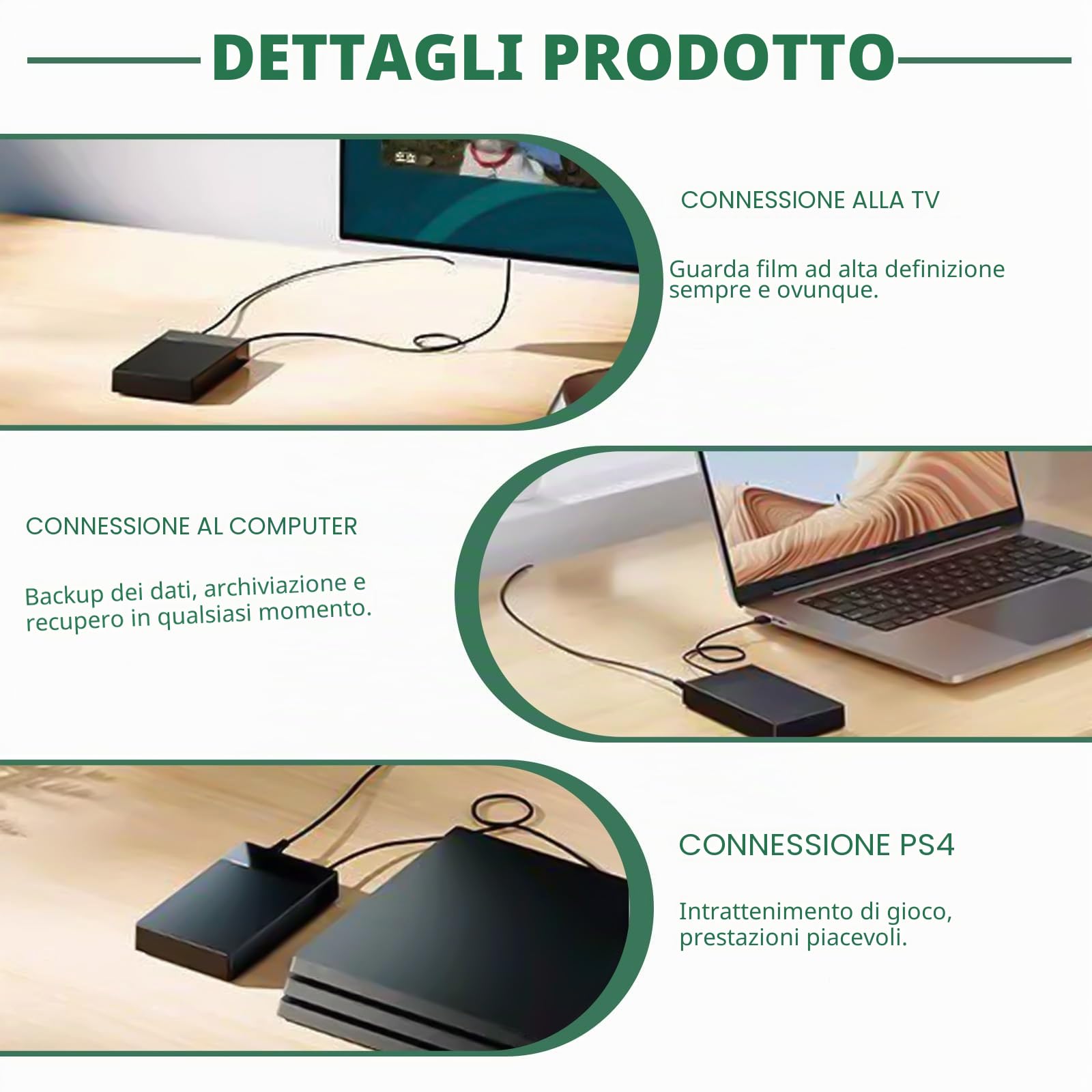 Docking Station per dischi rigidi, docking station HDD USB3.0, docking station per dischi rigidi SATA da 2,5 e 3,5 pollici HDD/SSD, USB Type-A a USB Type-A, adattatore per dischi rigidi con clonazione