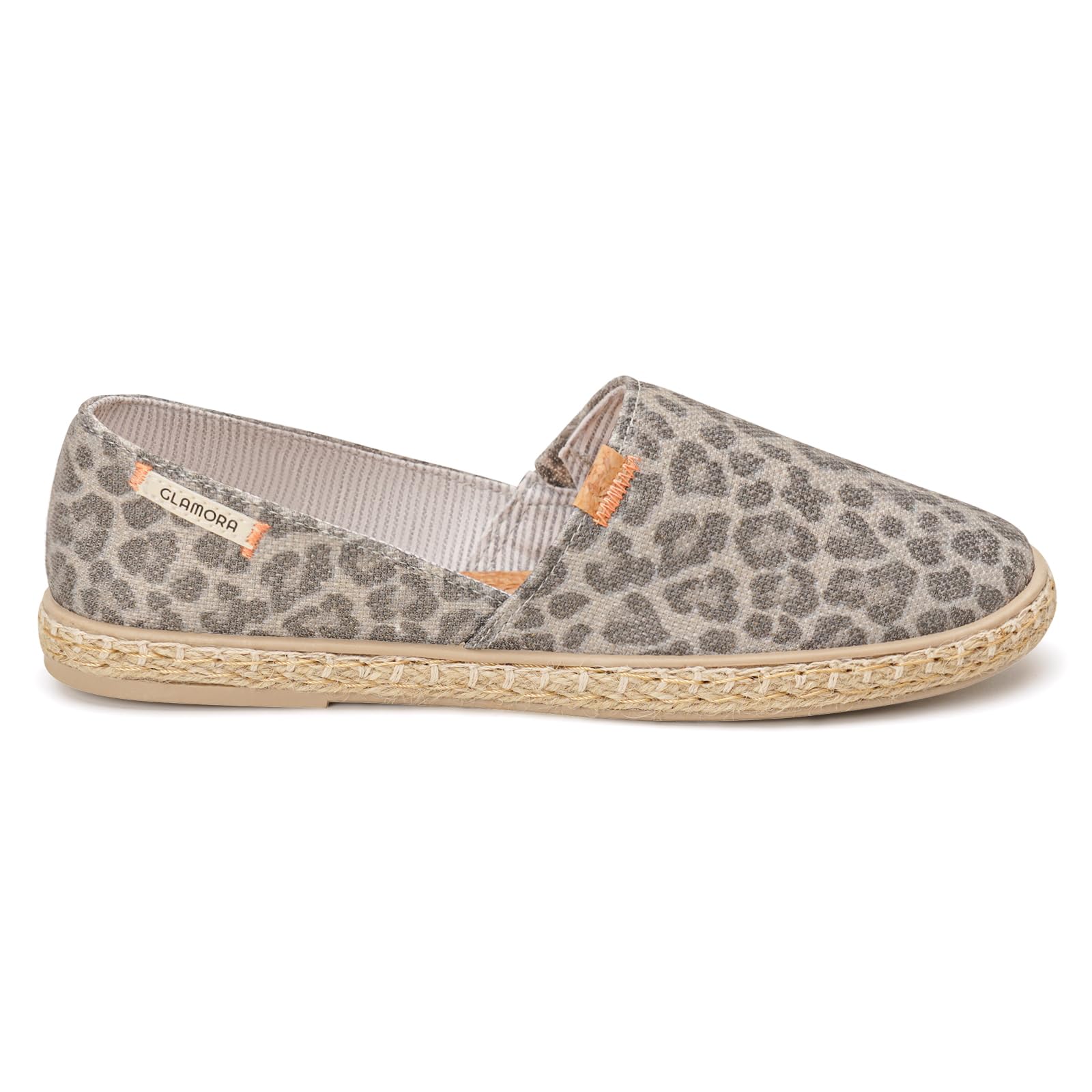 GLAMORA Damen Espadrilles Slipper Loafer Slip On Flache Schuhe Leicht Atmungsaktiv Bequem Sommer Freizeitschuhe