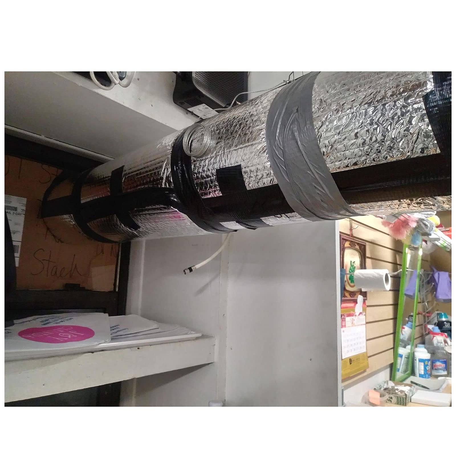 Isolante Termico Riflettente Foglio isolante 5mm Foglio riflettente a doppia bolla Foglio riflettente a prova di calore Isolamento del rumore dell'acqua Avvolgimento del condotto Hvac per soffitte, f