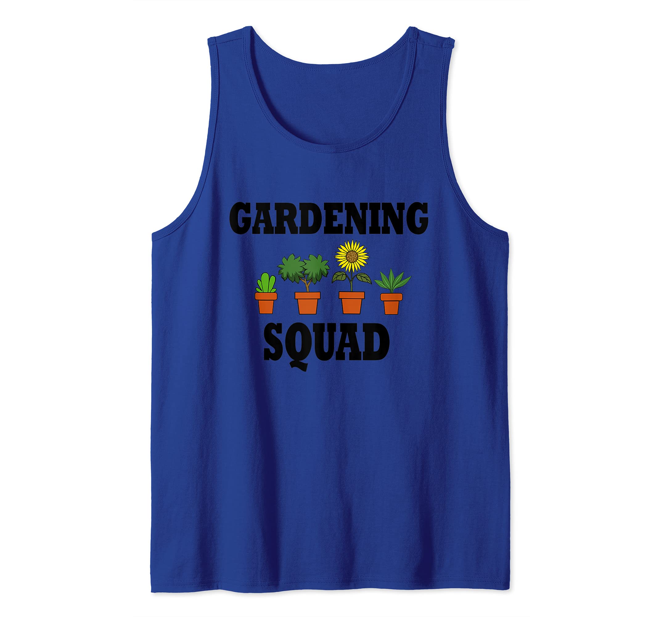 Ironic Gardening Squad for Gardener Plants Tank Top, Blue