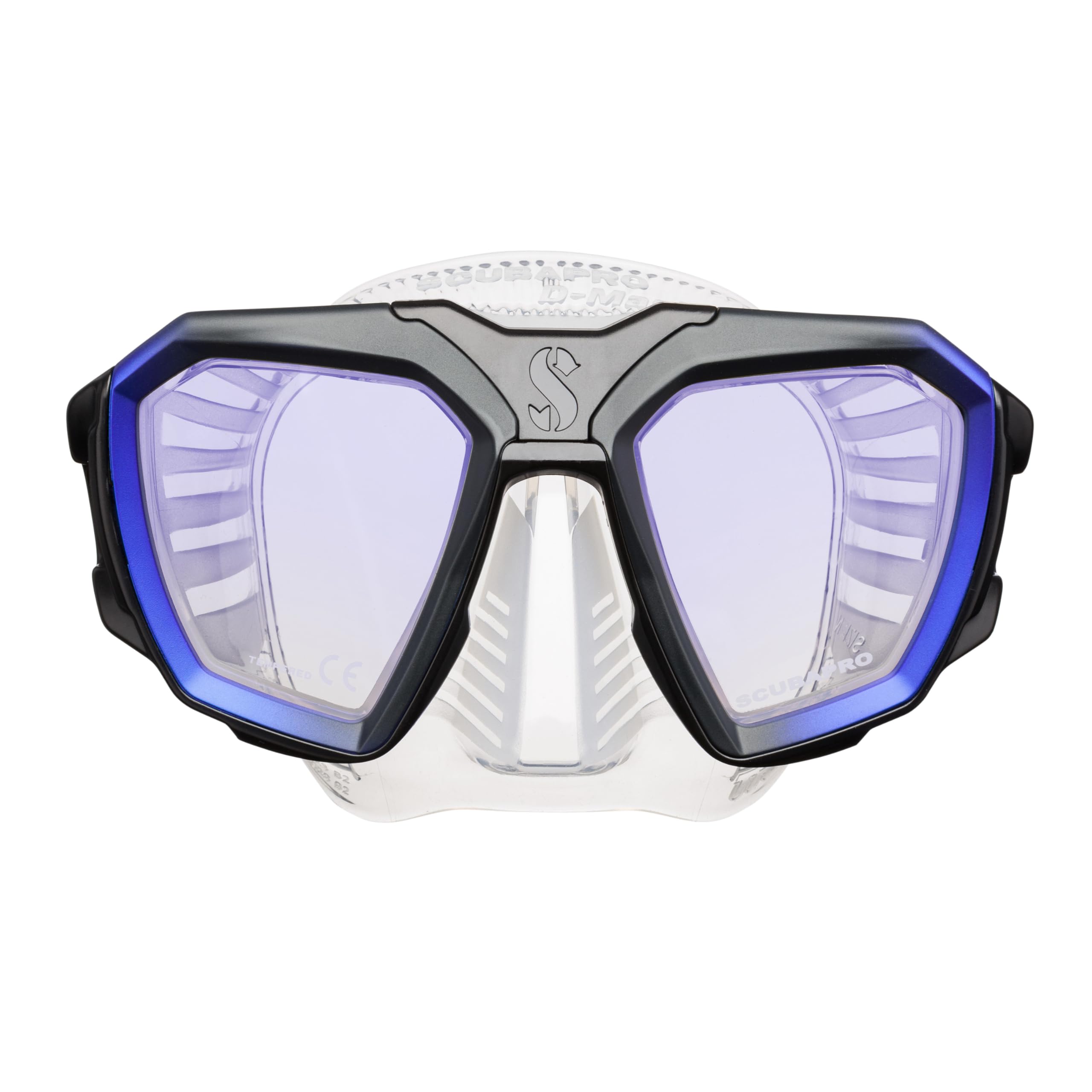 Scubapro D-Mask - Máscara de buceo, incluye adaptador de montaje para el ordenador de buceo HUD.
