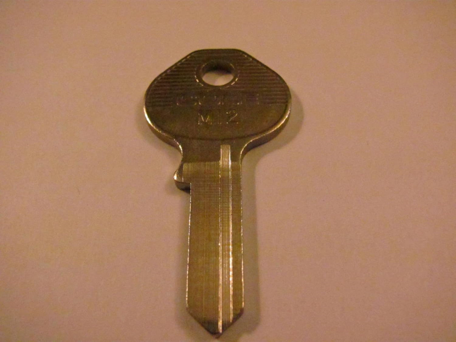 MASTER Padlock Keys "Cole National" Nickel Plated "Single Sided" Key