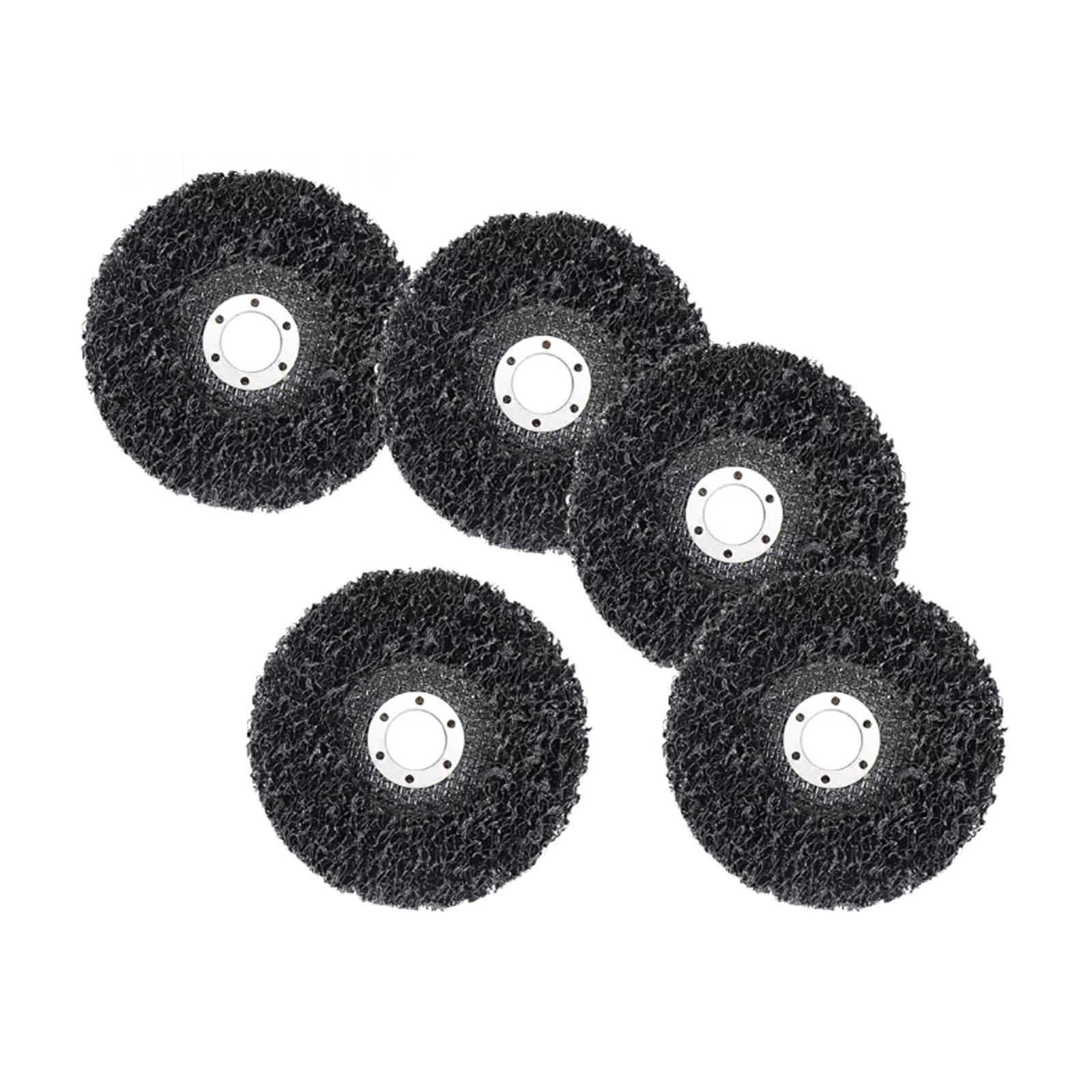 5 Stück 125 Mm Korallenscheibe, Poly-Streifenscheibe, Diamant-Schleiffächer