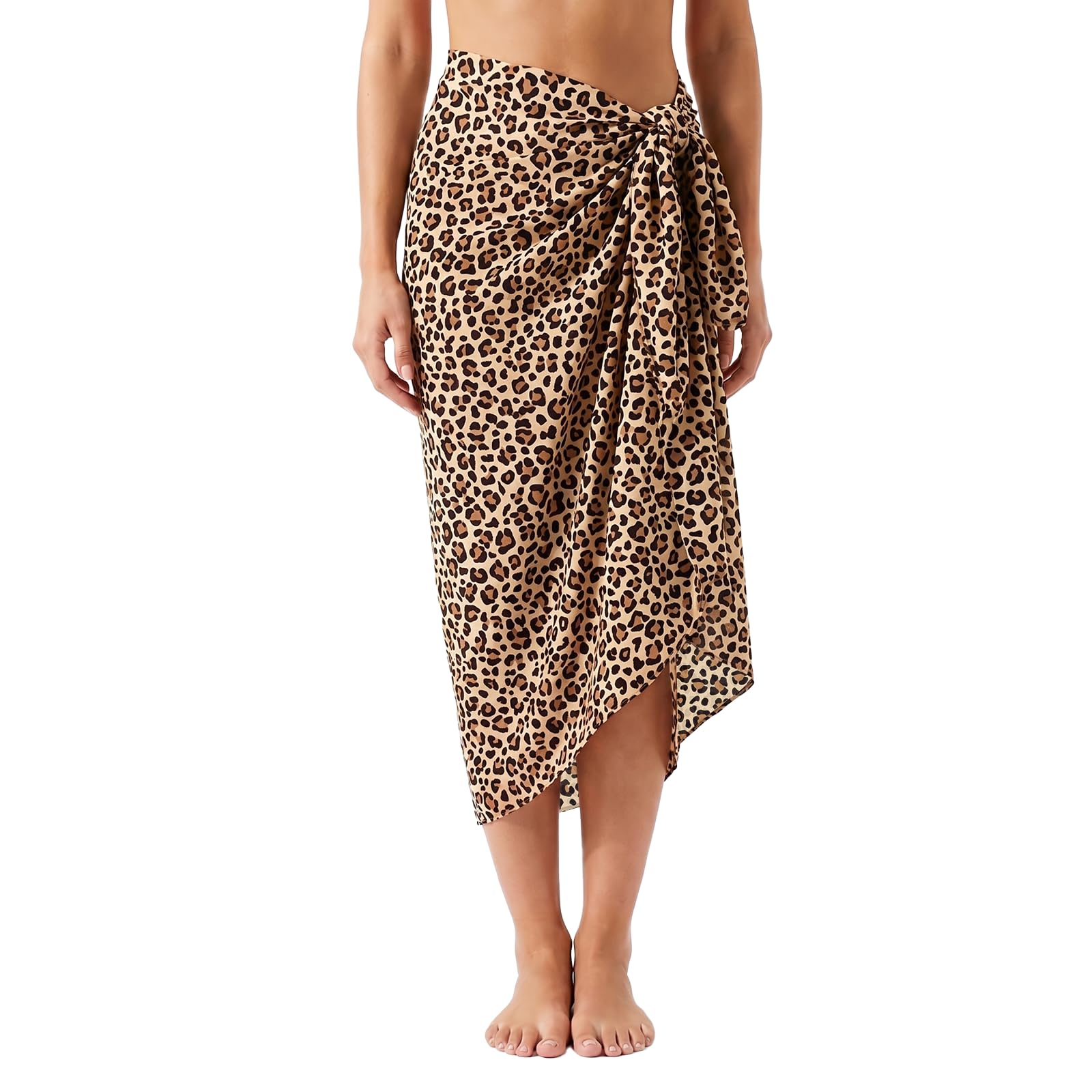 Yodamiack Women's Beach Cover Up Satin Feel Double-Sided Print Wrap, 57" x 43" L...