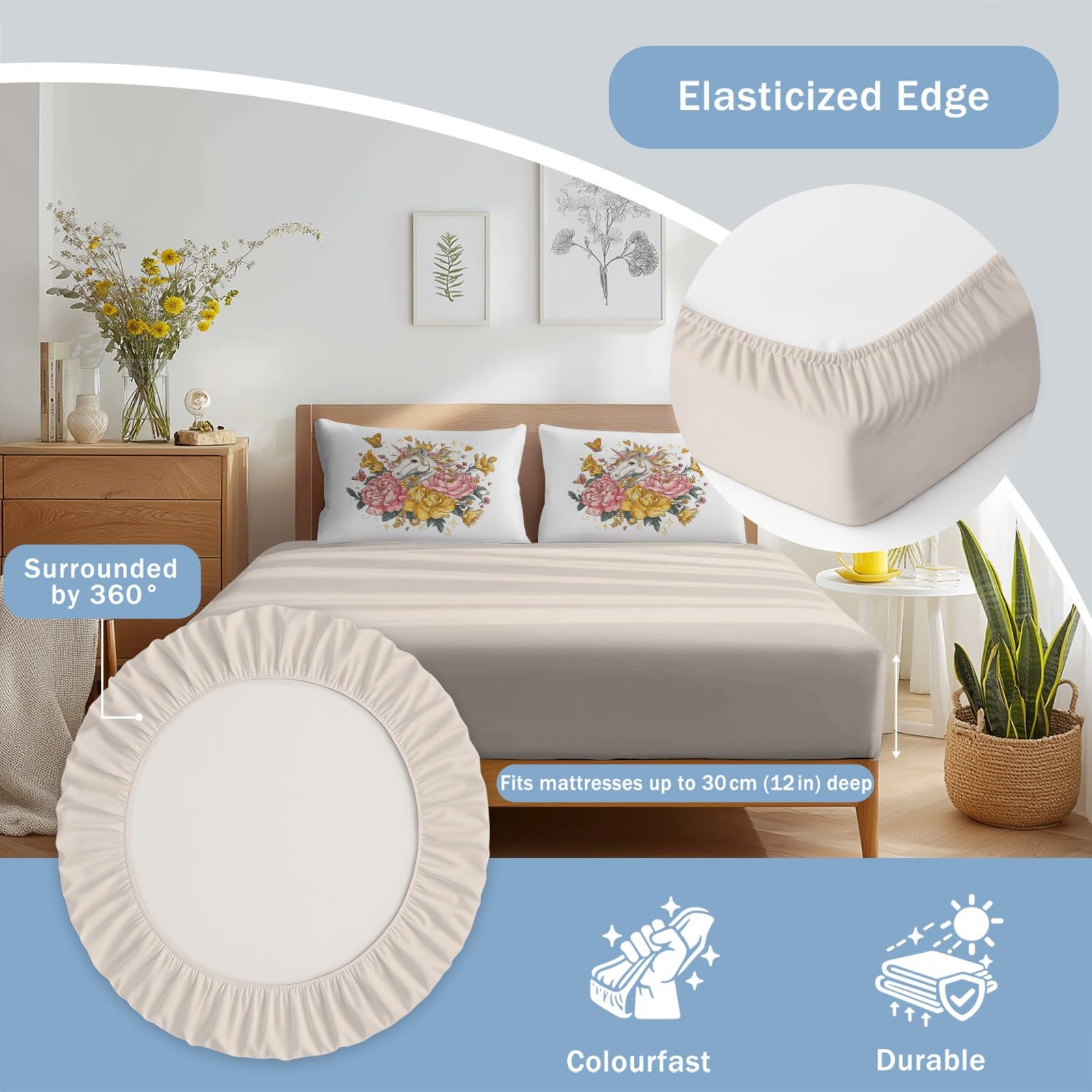 Générique Retro Floral Poszwa na kołdrę Zestaw pościeli 4-częściowy Piwonia Róża, Zestaw pościeli z mikrofibry Fioletowy wzór Pościel z 2 poszewkami na poduszki i 1 prześcieradłem z gumką 200 x 200 cm
