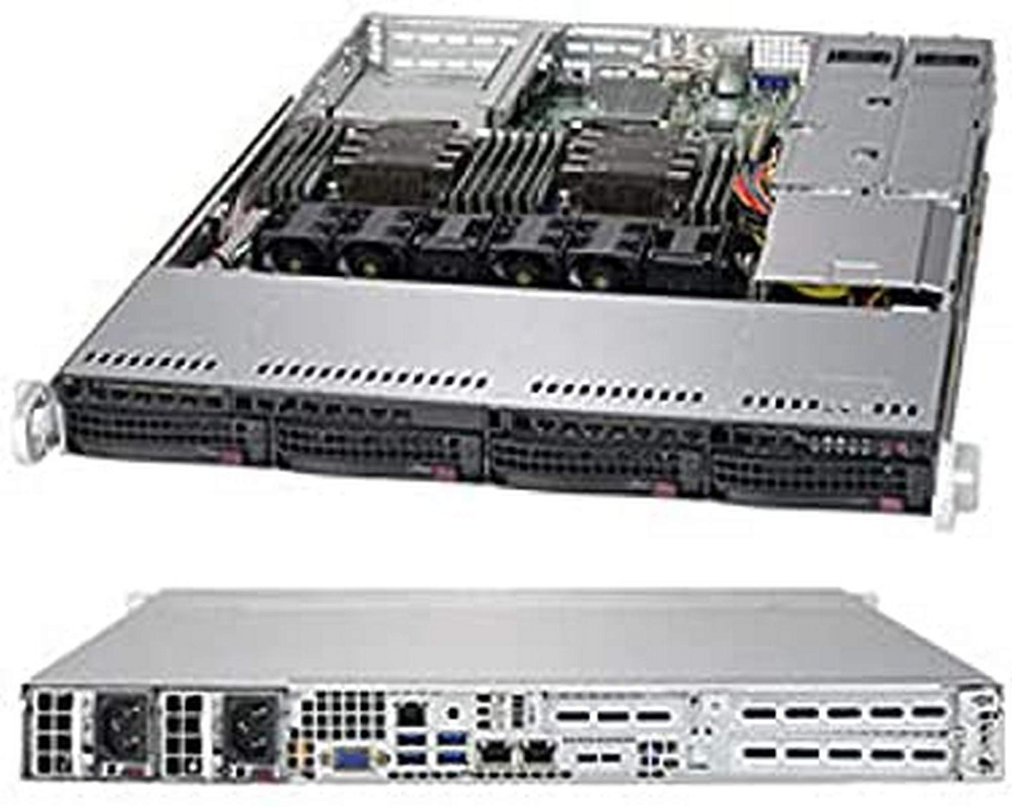 Supermicro SYS-6019P-WTR Server Angled View