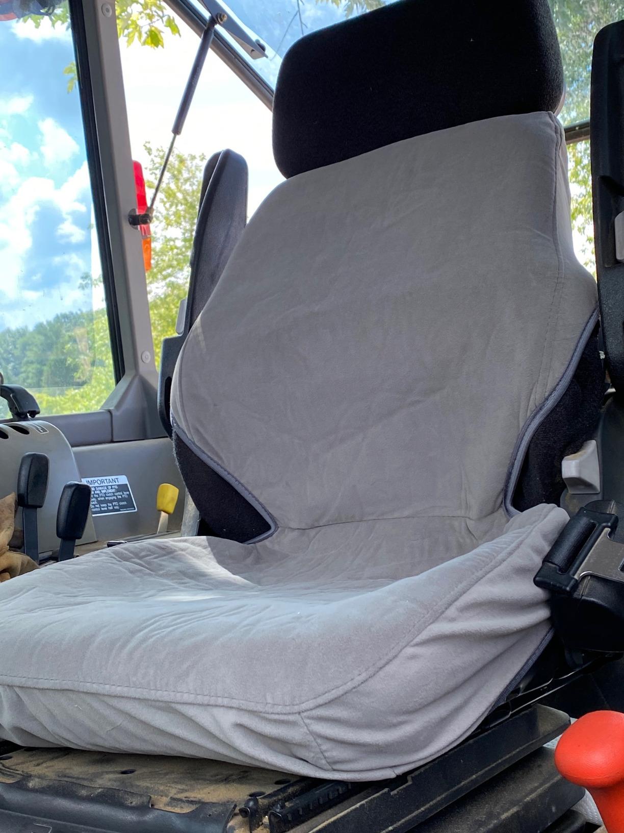 Durafit Seat Covers, KU07 Gray Velour Kubota Seat Covers