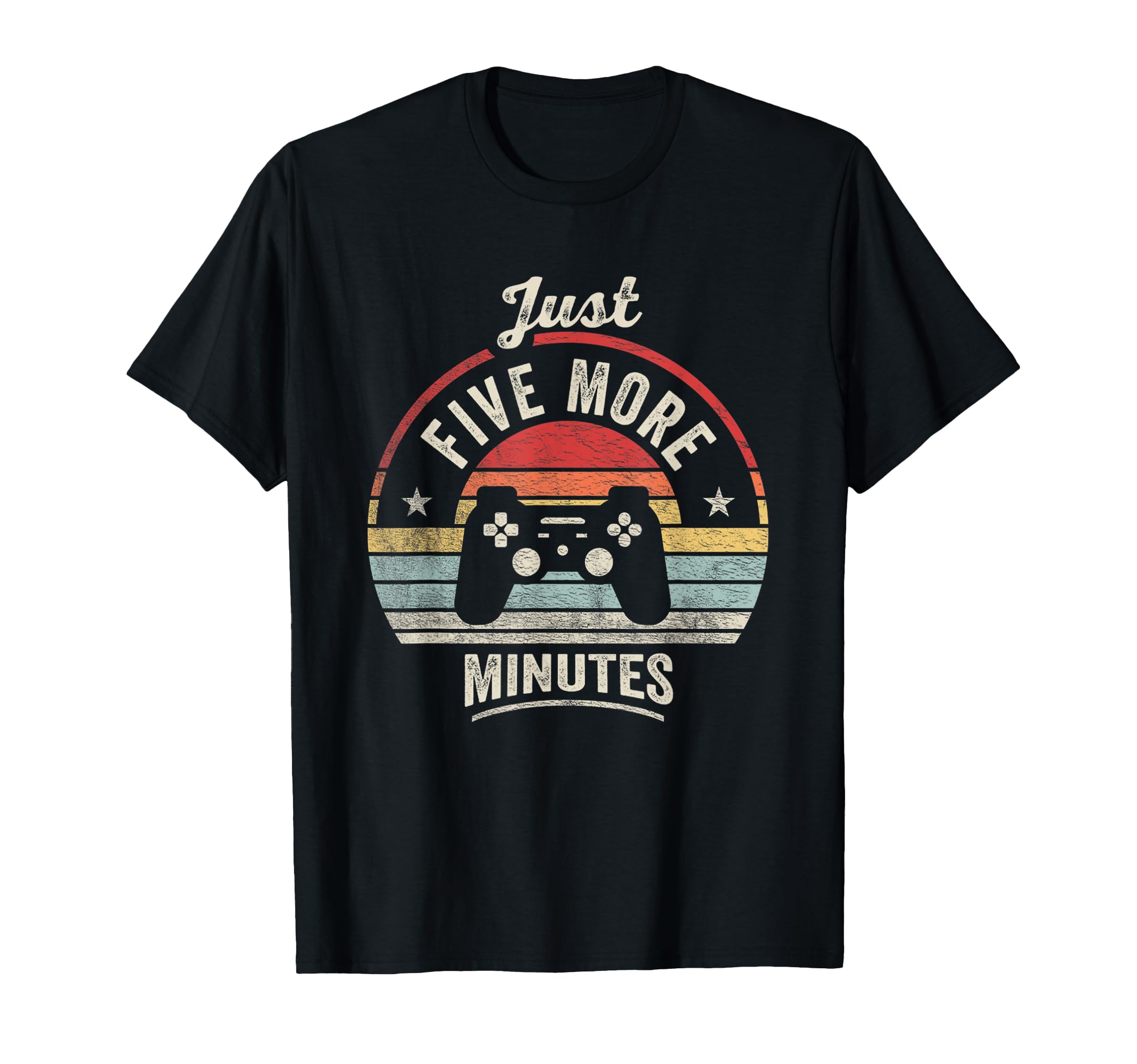 Retro Vintage Gamer Statement Just Five More Minutes T-Shirt