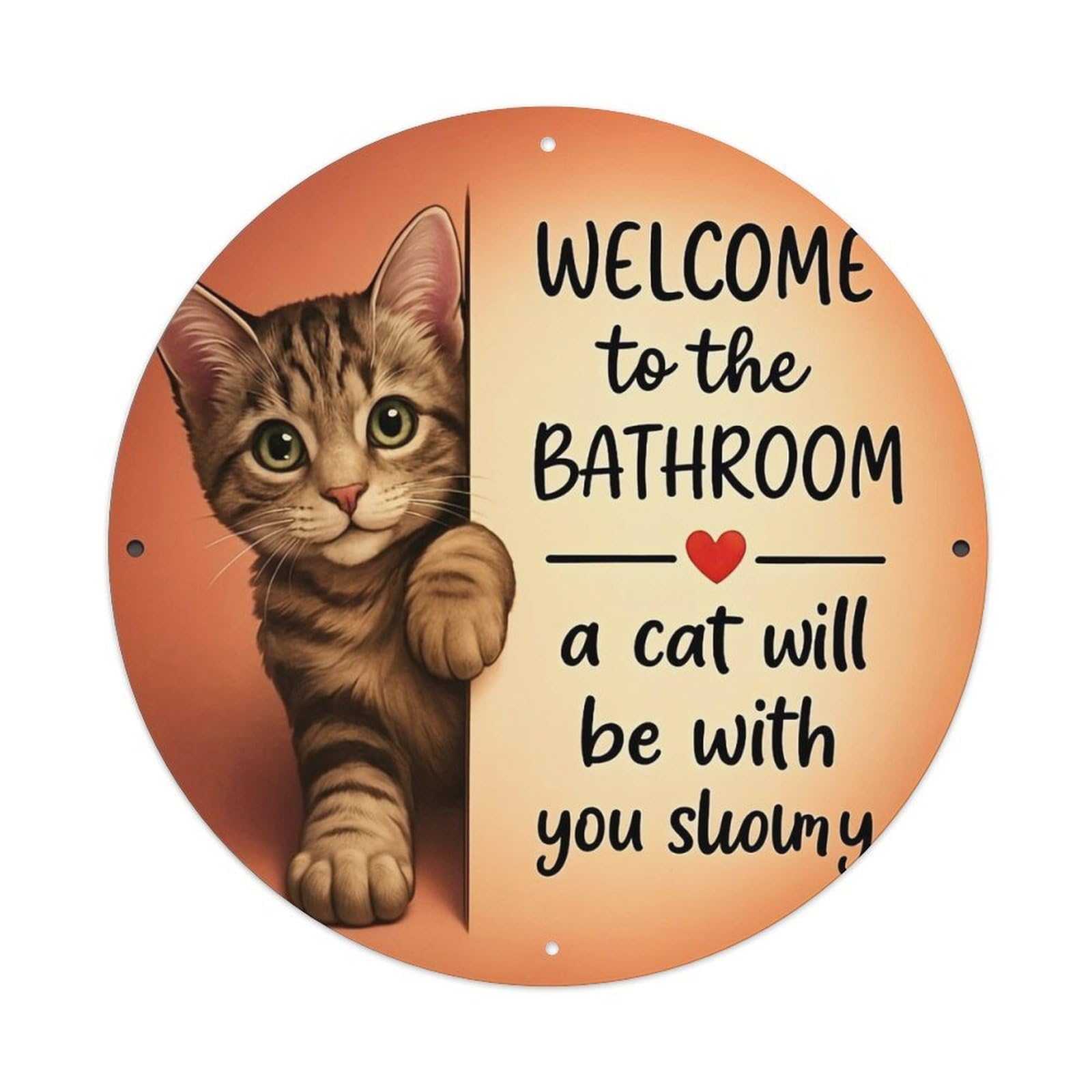 Welcome To The Bathroom Tin Sign Metal Poster Vintage Metal Signs for Home Man Cave Bar Cafe Kitchen laundry room Wall Decorations 8x8 inches