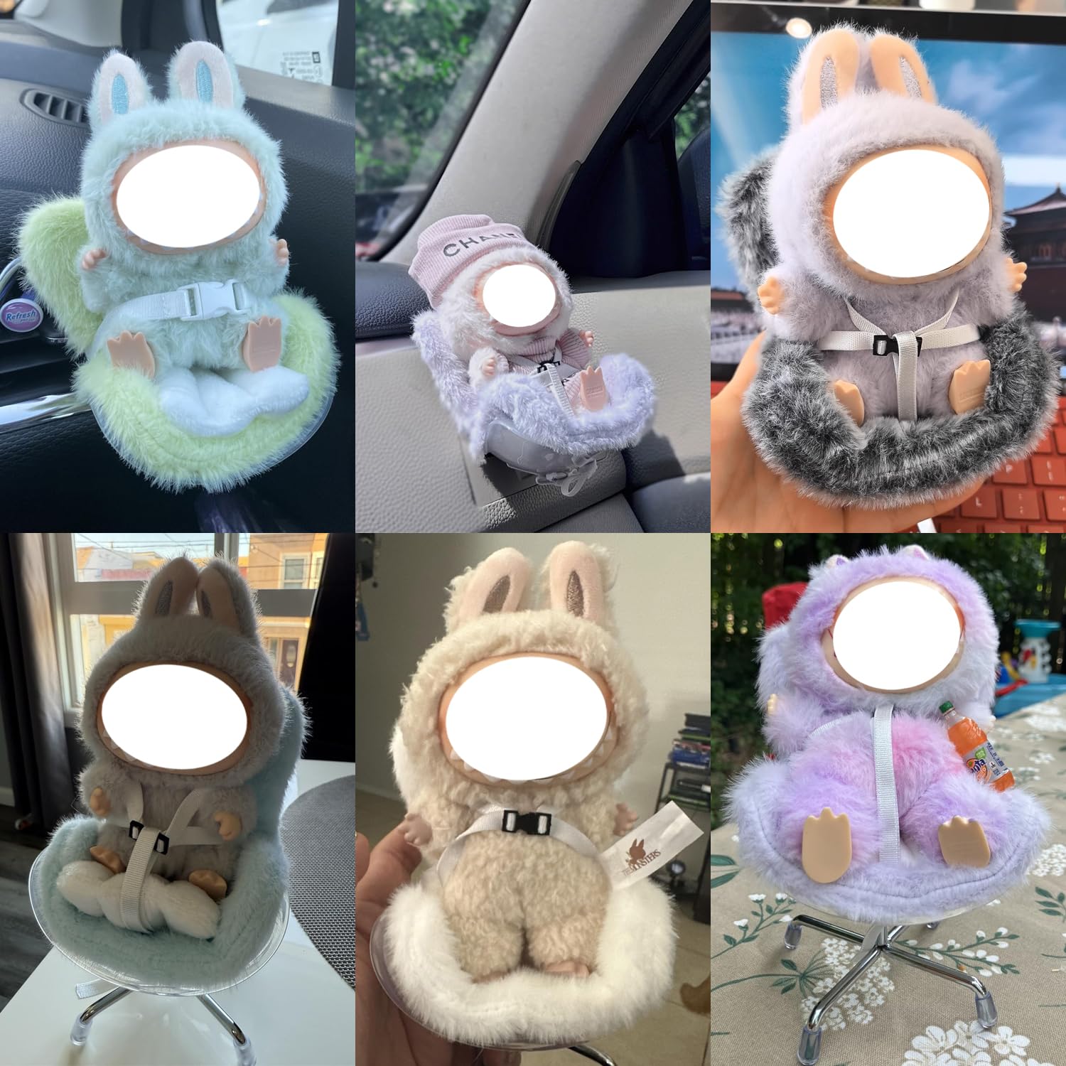 Doll Clothes Hat & Overalls Set For 17cm Dolls - No Doll Included Style E