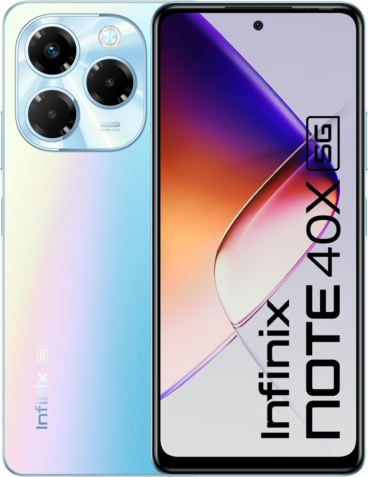 Infinix Note 40X 5G, Palm Blue (12GB, 256GB)