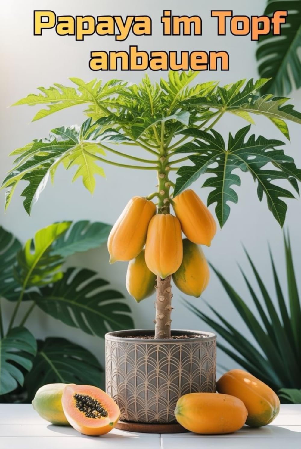 Papaya im Topf anbauen: Eine vollständige Schritt-für-Schritt-Anleitung zum Anbau von Papayas für Haus und Wohnung: von der Pflanzung bis zur Ernte (Früchte)