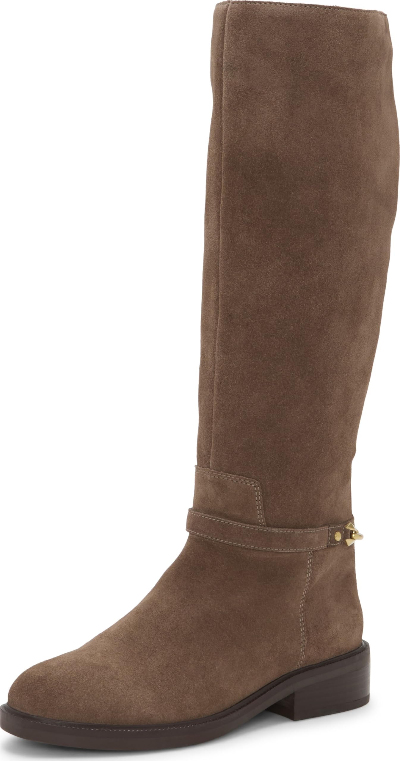 Photo 1 of Vince Camuto Women's Adria Ankle Link Wide Calf Knee High Riding Boot, Toasted Taupe, 8.5