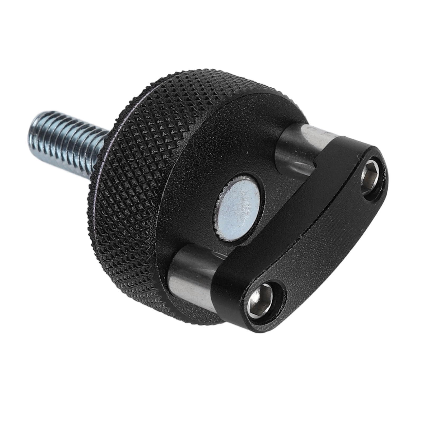 Universelle Billet-Aluminium-Hardtop-Schnellverschluss-Rändelschraube, 6 Stück Hardtop-Schrauben mit Integriertem D-Ring für Wrangler JK JT 2007 Bis 2018 (BLACK)