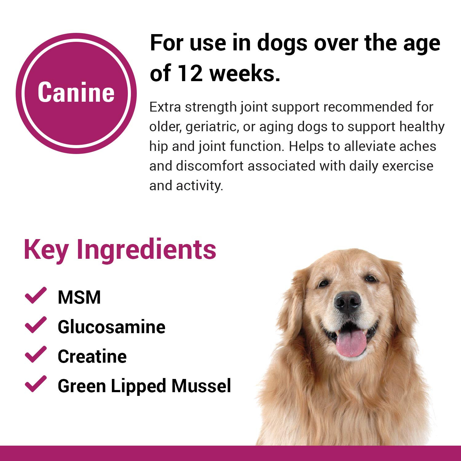 Vet Classics ReFlex Ultra ExtraStrength Joint Support Dog Supplement