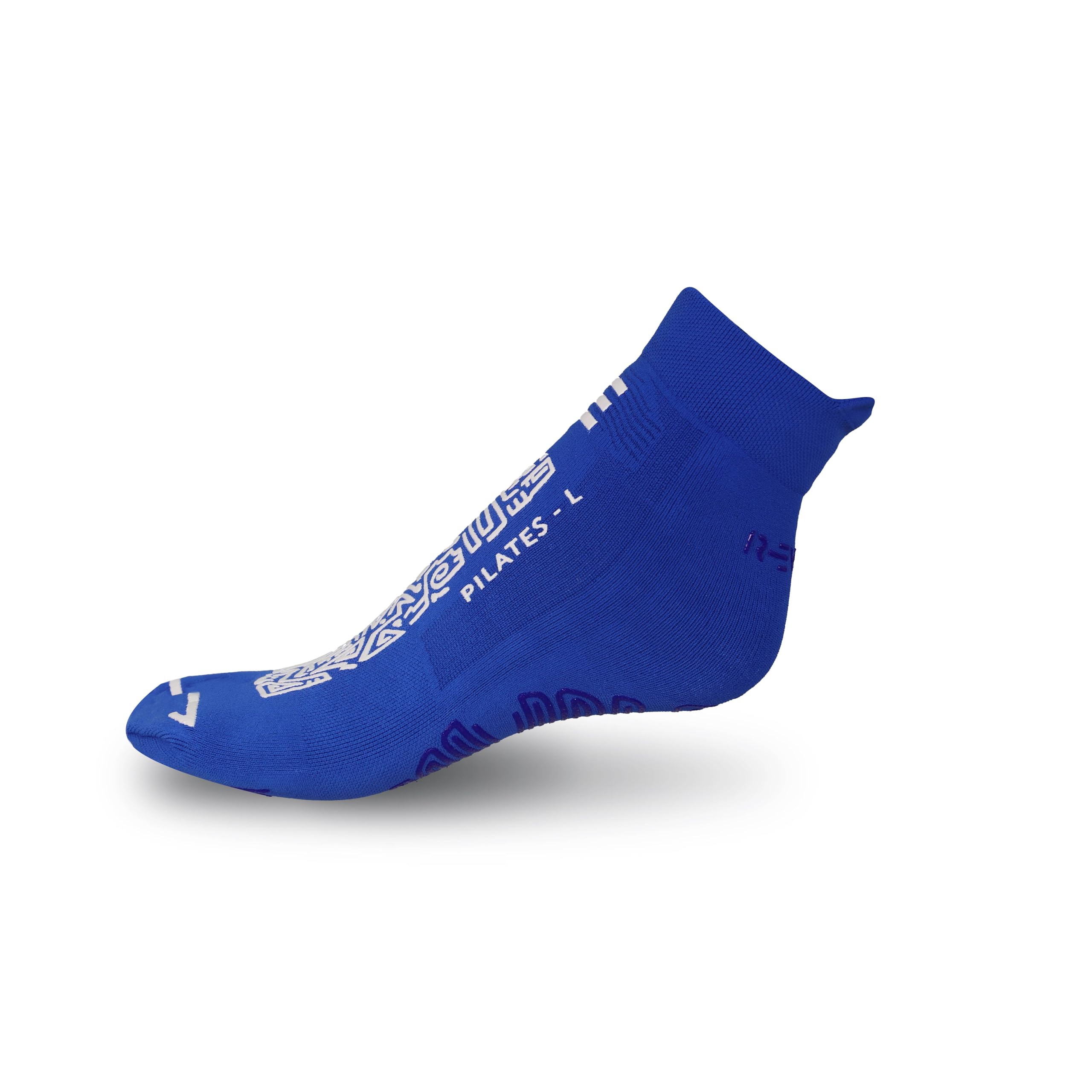 R-EVENGE Calzado técnico antideslizante con agarre perfecto en superficies secas. Hilo plateado antibacteriano, termorregulador y antiestático. Ideal para pilates, yoga, gimnasio y hogar.