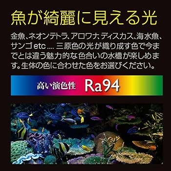 アポロ　ZENSUI LED ライト　白色　青色２本セット 楽天市場】ゼンスイ LEDライト 60cm水槽用 マルチカラーLED II