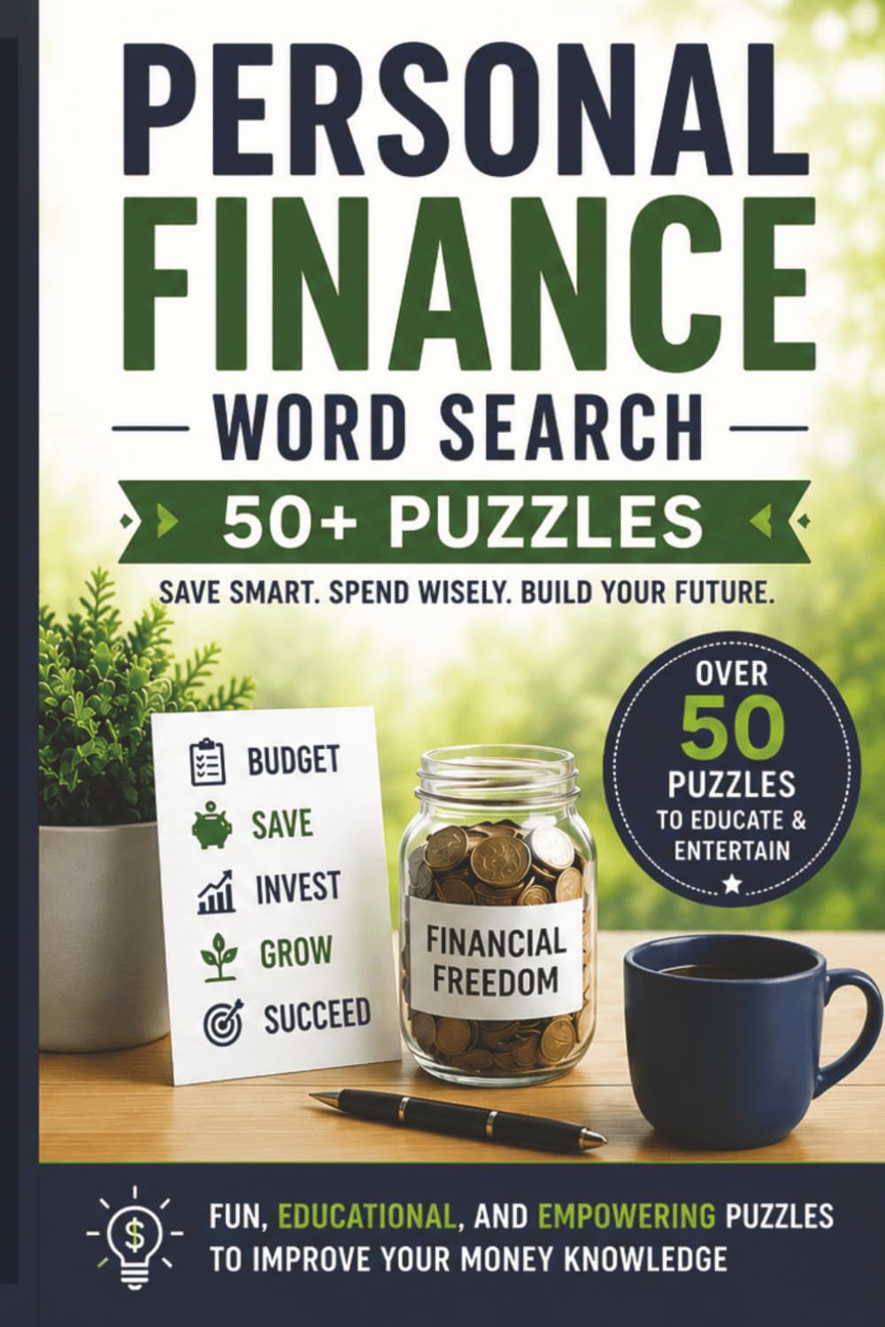 Personal Finance Word Search: An Easy and Fun Introduction to Budgeting, Saving, Investing & Financial Literacy