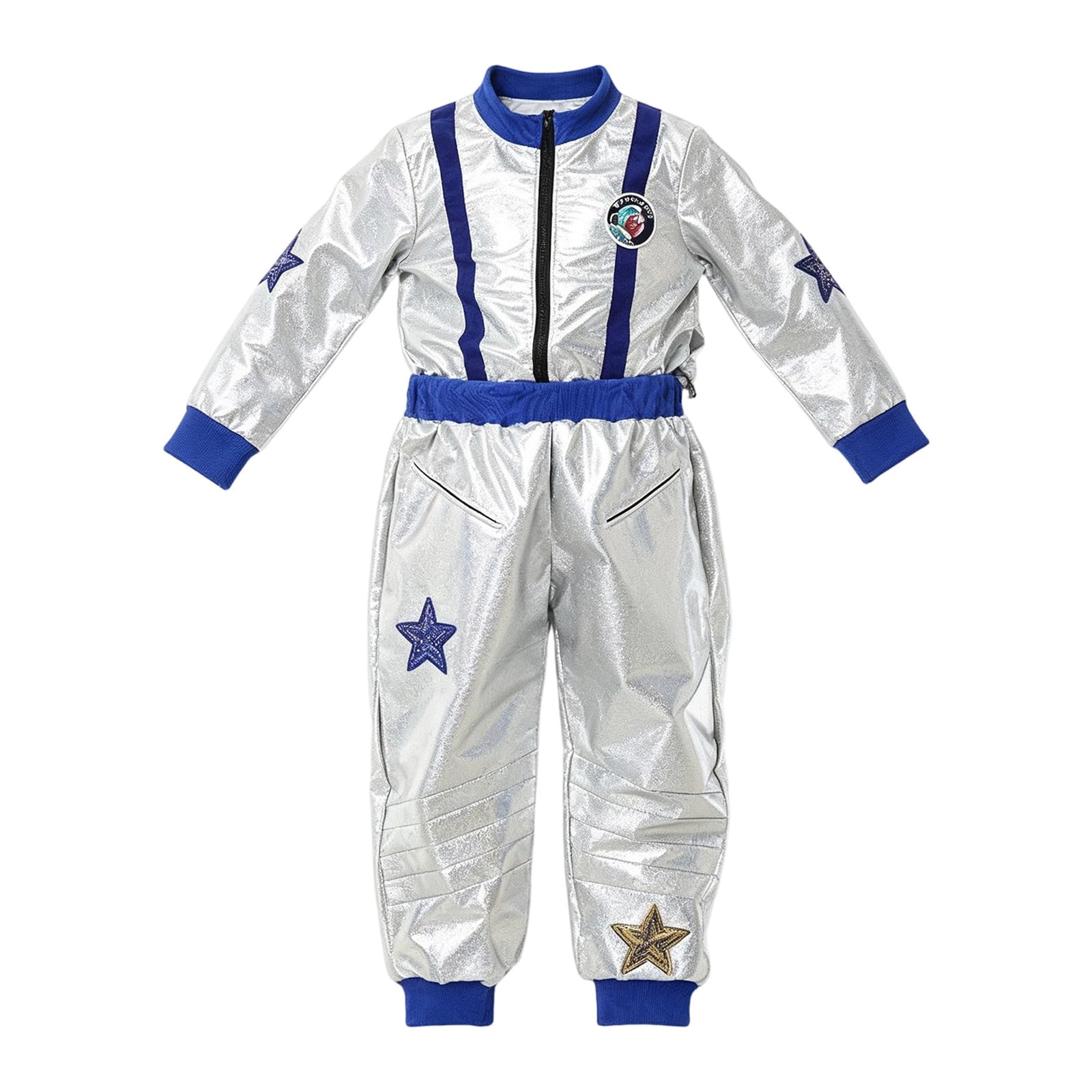 Halloween Kostüm Kinder Astronautenkostüm Jumpsuit Einteiler Raumanzug