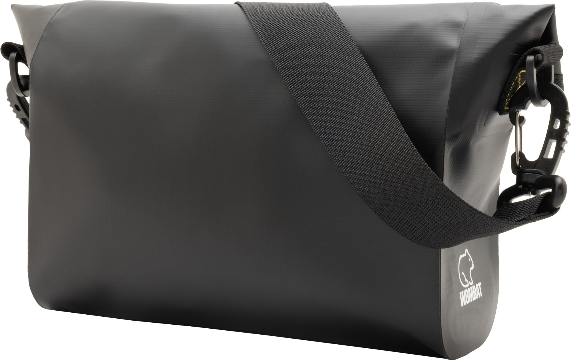Cressi Wombat Pouch Black - Borsa Marsupio Multiuso Impermeabile realizzata in PVC Tarpulin Nero, progettata per Trasporto Protezione Oggetti e Accessori Vari da Acqua, Sabbia, Polvere e Umidità