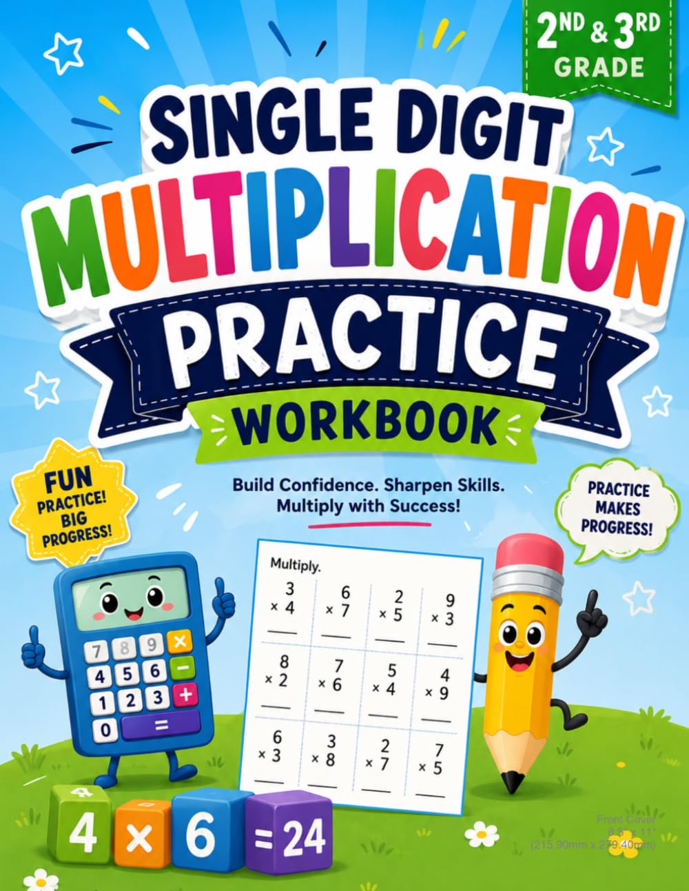 Multiplication Practice Workbook Practice: Math Times Tables Second Grade Third Grade