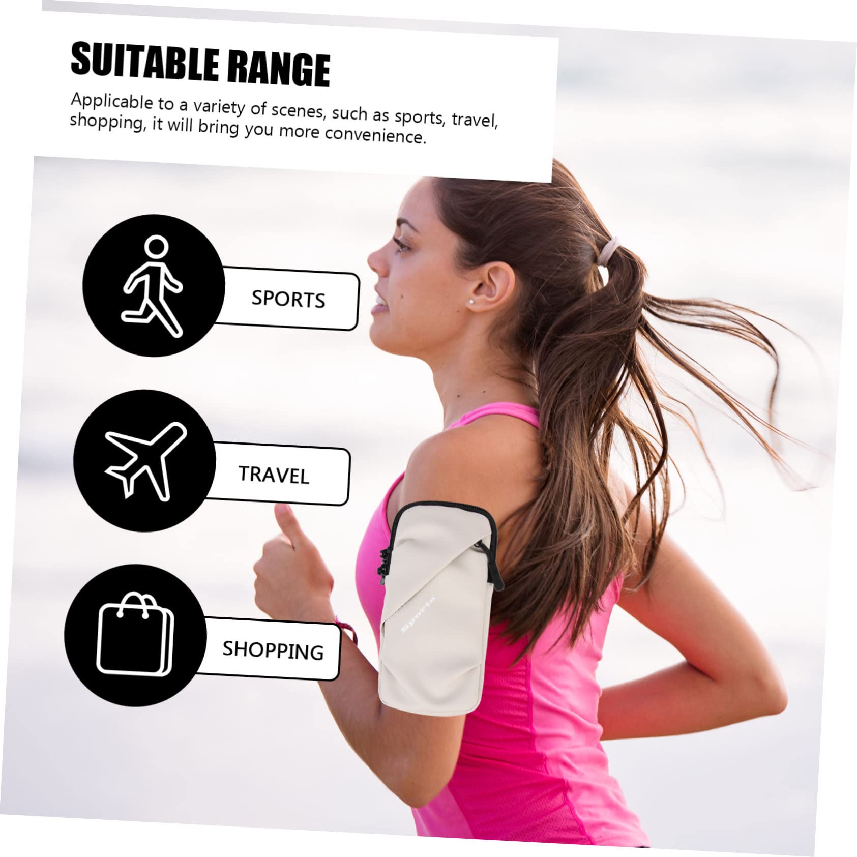 OSALADI 4stücke Sportarmband Für Handy wasserdichte Handytasche Für Joggen Elastisches Arm Sleeve Einsetzbar Für Smartphones Für Sport Und Freizeit